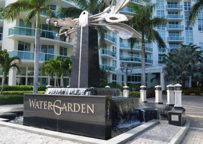Sophisticated Riverfront Living at Watergarden. This beautifully appointed 1 bedroom, 1 bathroom residence offers 820 square feet of comfortable living space and comes with one assigned parking spot. Welcome to Watergarden, ideally located in the heart of downtown Fort Lauderdale, directly on the river along the scenic Riverwalk. Step outside to find yourself just moments from the city's best restaurants, galleries, and shops, with Fort Lauderdale Beach only a short distance away. This quiet, garden-facing residence offers a serene retreat from the energy of downtown. Perfectly positioned, the unit sits low enough to enjoy an intimate connection to the lush landscaping below, yet high enough to take in an unobstructed view over the beautifully manicured gardens and sparkling pool area.
