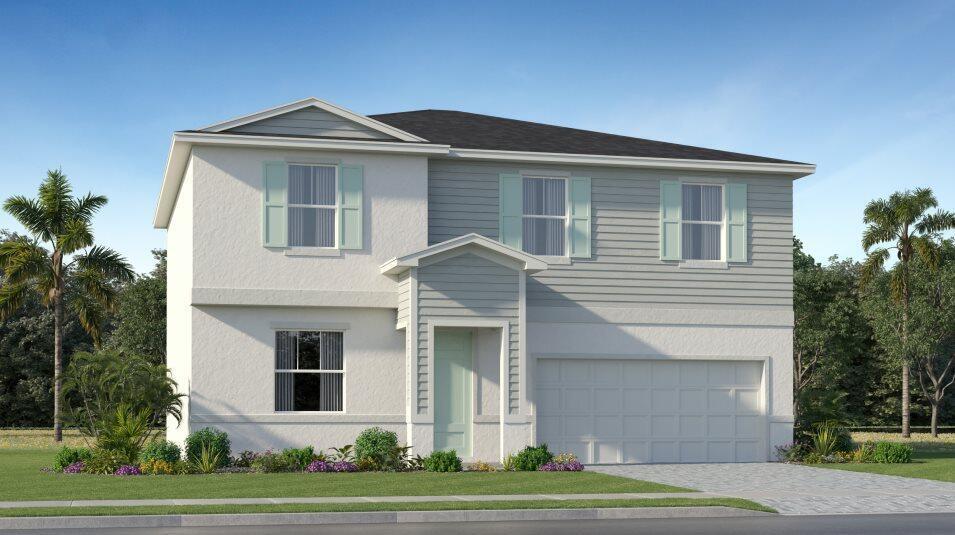 This two-story home effortlessly divides space for comfort and privacy. The first floor showcases an open floorplan among the family room, dining room and kitchen with a center island. A flex space at the front can serve multiple purposes such as an elegant sitting room or office. Upstairs are all four bedrooms, including a loft space and the large owner's suite with a private bathroom.  Prices, dimensions and features may vary and are subject to change. Photos are for illustrative purposes only.