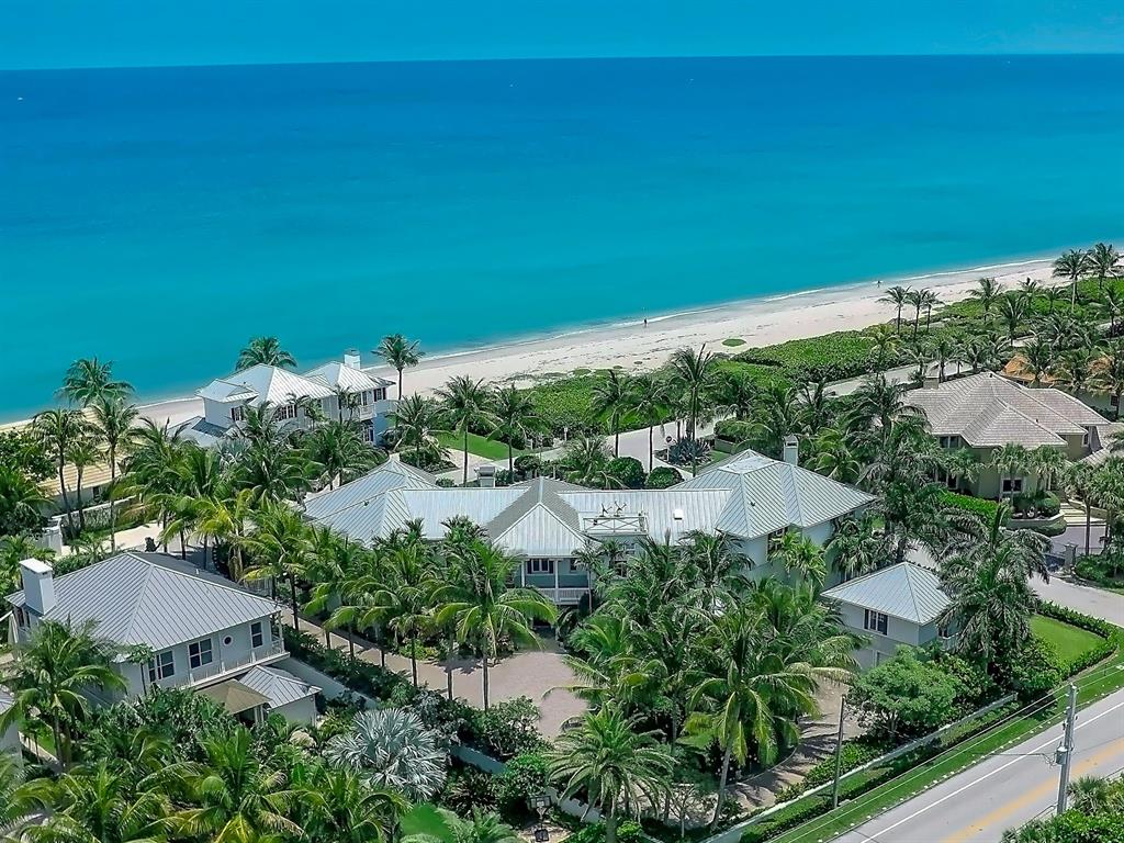 This majestic British West Indies Style estate captures endless, sparkling views of the Atlantic Ocean from all major rooms.
     Sited on approximately two third acre of lush tropically landscaped seaside grounds the residence encompasses 13,000 total square feet over three levels, including a separately detached guest cottage and four car garage.  Exquisite and elegant craftsmanship is the hallmark to the six bedroom eight and one half bath compound.
     Designed for entertainment, this home boasts a gourmet cooks kitchen plus catering kitchen,  billiard room and bar, 2000 bottle brick wine cellar, HD home theatre, resort style heated pool, spa, and full outdoor kitchen.  
An ocean view home office and gym equipped with Kinesis Techno System.
      A Crestron Home system brings ever This majestic British West Indies Style estate captures endless, sparkling views of the Atlantic Ocean from all major rooms.
     Sited on approximately two third acre of lush tropically landscaped seaside grounds the residence encompasses 13,000 total square feet over three levels, including a separately detached guest cottage and four car garage.  Exquisite and elegant craftsmanship is the hallmark to the six bedroom eight and one half bath compound.
     Designed for entertainment, this home boasts a gourmet cooks kitchen plus catering kitchen,  billiard room and bar, 2000 bottle brick wine cellar, HD home theatre, resort style heated pool, spa, and full outdoor kitchen.  
An ocean view home office and gym equipped with Kinesis Techno System.
      A Crestron Home system brings everything together to be controlled effortlessly by the owner including an HD surveillance and security system, whole home automatic generator, smart house technology, and a self operating elevator.
    
   Ocean Ridge is a barrier island strictly residential seaside town nestled between Palm Beach and Delray Beach. Easily accessible, it is 15 minutes from Palm Beach International Airport,  and 30 minutes to Fort Lauderdale International Airport. World class restaurants, shopping, tennis, fishing, boating are all within minutes of this extraordinary property.
* 2000 bottle brick wine cellar 
* Kinesis Techno System
* Crestron Home system
* HD Sound Proof Theatre
* Impact windows and doors
* Whole home generator
* 10 year Warranty on the Roof