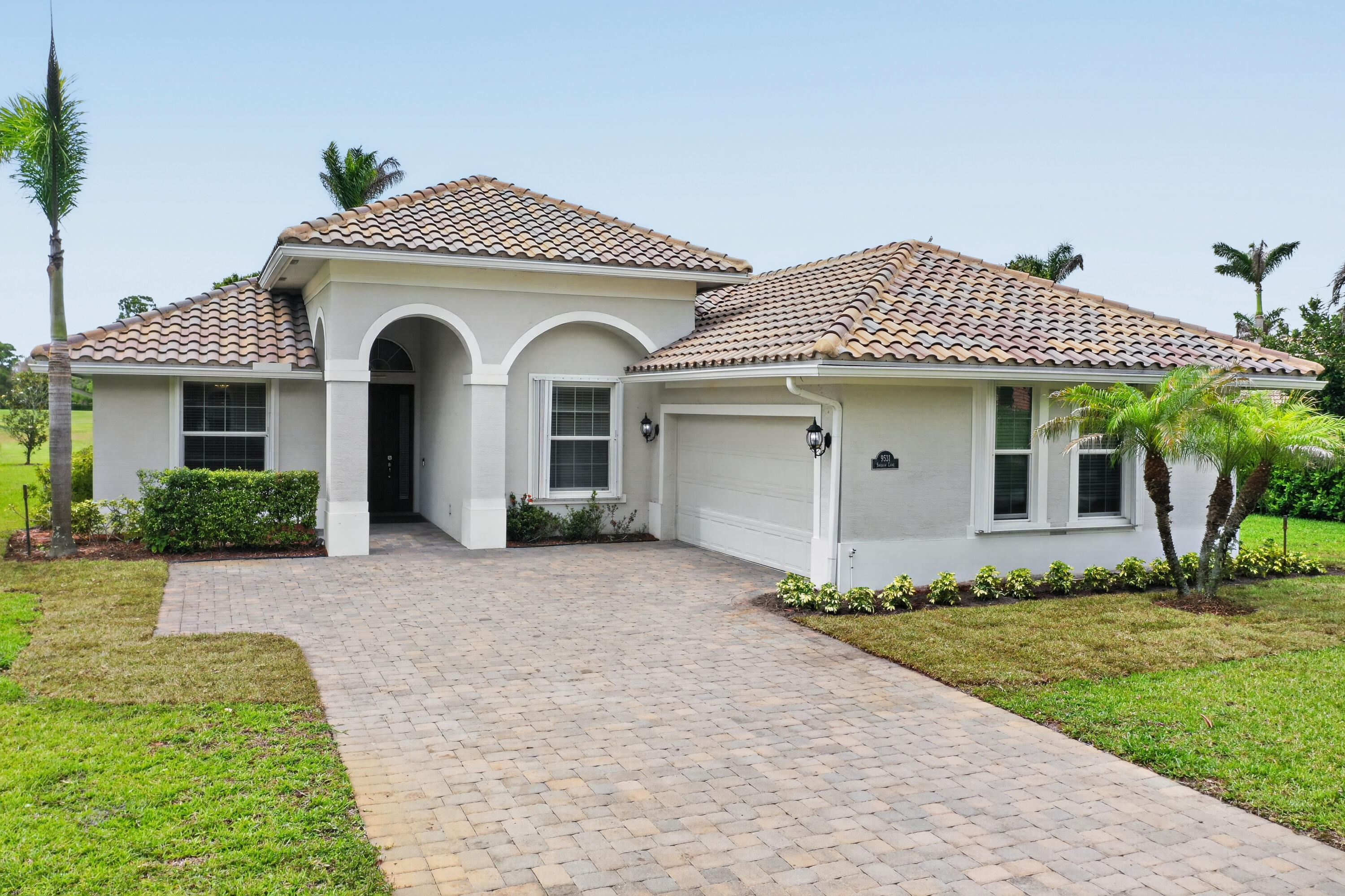 Motivated Seller Beautiful  GHO built 3/3/2 pool home with a den , ideally situated on the golf course. Built in 2017 this home offers an open floor plan with tile in the main living areas. Custom cabinets in the kitchen, double oven and granite counter tops. There is a separate bar area in the great room. The spacious primary bedroom has large walk in closets and access to the pool. There are many additional upgrades including a generator to this home. Saltwater pool screened in  with an extended patio area perfect for entertaining, while enjoying the golf course views. This home is a must see.