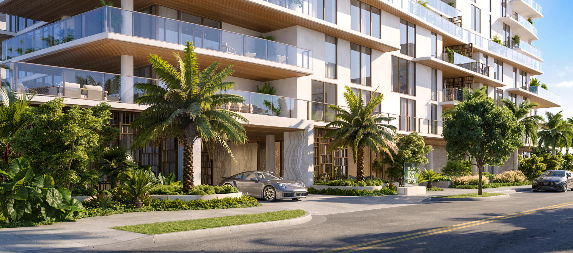 Experience unparalleled luxury in the first modern glass house building of its kind with a 10th floor rooftop oasis in the heart of downtown Boca Raton. Glass House Boca Raton features underground parking with select private garages, a 24 hour concierge, private lounge, fitness center with spa, French Riviera-inspired rooftop pool and jacuzzi, private cabanas, outdoor catering kitchen with barbecue, covered seating area, fire pit, and stunning views of the water and The Boca Raton Club golf course. This opulent 3 Bedroom 3.5 Bathroom residence features 3,085 interior square feet and 595 sq ft terrace area. Glass House Boca Raton offers a premier collection of 28 luxury private corner residences ranging from two-four Bedrooms, where luxury and privacy merge to create your perfect home.   Designed by renowned garciastromberg Architects. Offering one year membership to Sollis Health Concierge Membership. Steps away from the finest beaches, restaurants, shopping, and the world renowned Boca Raton Club and golf course.