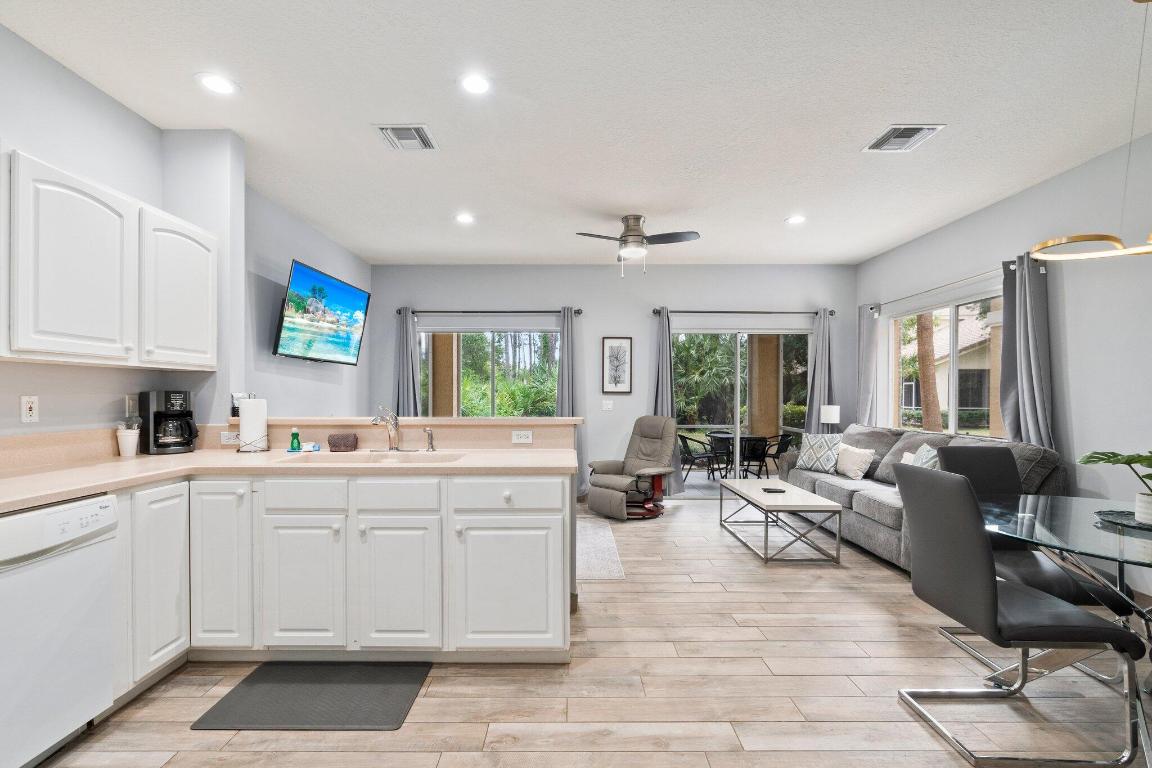 Beautifully renovated, fully furnished ground-floor villa located in the highly desirable Castle Pines community of PGA Village. This move-in-ready unit features modern finishes, a functional open layout, and convenient first-floor living. Enjoy being just steps from the community pool, ideal for relaxing or hosting guests. Zoned for short-term rentals, this property is a fantastic opportunity for investors seeking rental income or a low-maintenance second home. Castle Pines offers a quiet, well-maintained setting with easy access to shopping, dining, medical facilities, and major highways. A turnkey property offering comfort, flexibility, and strong investment potential.