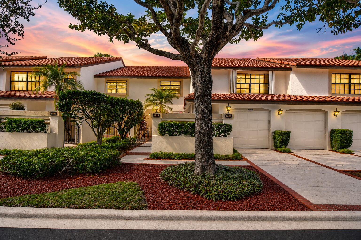Welcome to this beautifully updated 1st floor 2/2 condo with a private 1-car garage, located in the highly desirable GATED & ALL-AGES community of La Mirada at Boca Pointe. This move-in-ready home features a newly remodeled kitchen with elegant quartz countertops, modern white cabinetry, and brand-new stainless steel appliances. Enjoy peaceful golf course views from the enclosed,oversized patio, complete with pull-down shutters. The primary suite features new carpeting, an updated vanity & a newly refinished tub/shower.The second bathroom has also been updated with a newer shower &vanity. Improvements: new smart garage door opener, new modern fans, new toilets, new sliding door blinds, new Samsung washer&dryer, smart home,2009 AC, 2010 W.Heater & a 1year appliance. *OPTIONAL Country Club