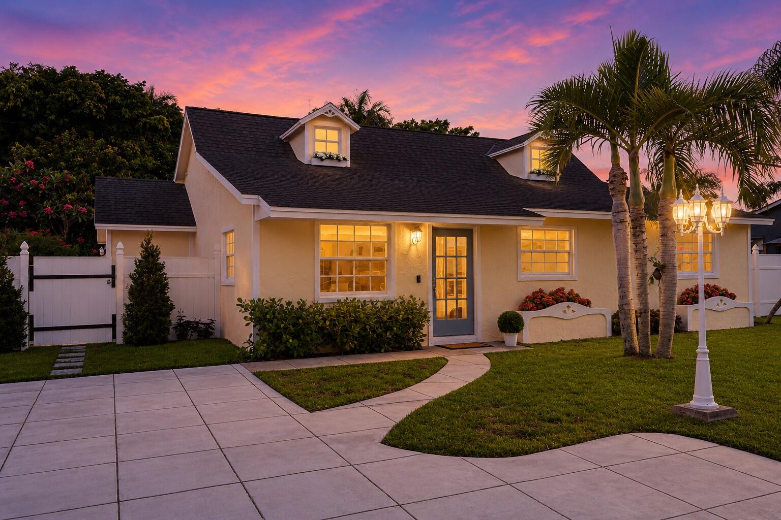 Welcome to 7416 Overlook Drive in Lake Worth, a spacious and versatile 4-bedroom, 2-bath home situated on just under a 1/4-acre lot with no HOA. This split floor plan offers ample living space with both a formal living room and family room, plus a spacious primary suite and a flexible guest room perfect for a home office. The updated eat-in kitchen features real wood cabinetry, new quartz countertops, double ovens, and a Sub-Zero refrigerator. Additional highlights include a walk-in laundry room, complete hurricane shutters, and a shingle roof with a transferable limited lifetime warranty for added peace of mind. Step outside to your private backyard retreat featuring lush landscaping, a newly updated pool, and a fire pit area, the perfect setting for summer days and gorgeous Florida  winter nights. One of the home's most unique features is the second-level bonus apartment complete with a private entrance, kitchenette, and bathroom, an ideal space for guest quarters, a home office, studio, or additional air-conditioned storage space.