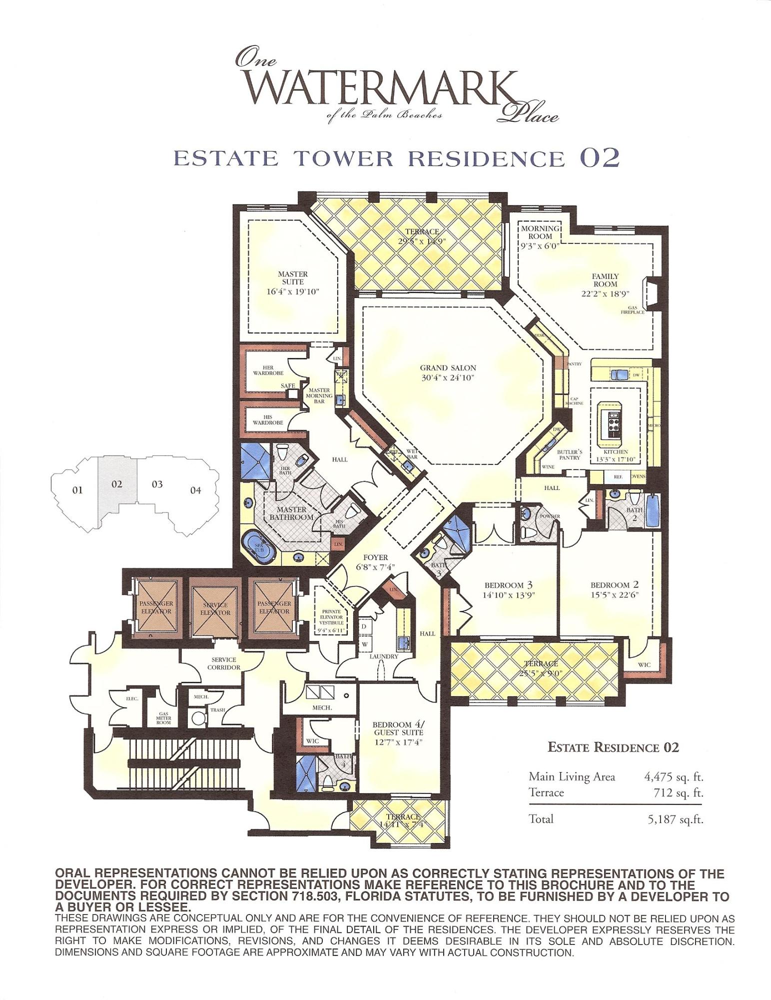 ONE WATERMARK PLACE OF THE PALM BEACHES - Residential