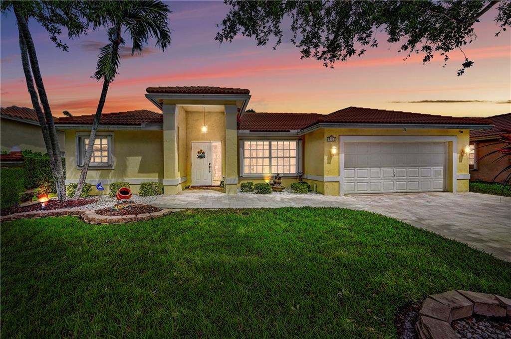 Exceptional Waterfront Pool Home nestled in the coveted community of Bermuda Cove. This model highlights a split floor plan showcasing 3BR's & 2 BTH's. The beautifully remodeled kitchen features upgraded cabinets w/granite countertops, backsplash to match & stainless steel appliances. The BTHR's have been tastefully updated w/ new vanities, while the MSTR BTH includes an updated glass enclosed shower. The MSTR BR is fitted w/ a new custom closet and secondary BR's include new window treatments. Enjoy family and friends on a sunny day in a resort style pool & spa in your private backyard overlooking the canal. For peace of mind during storm season, the home has Accordion Shutters throughout. Other upgrades include: Updated driveway & pool pavers '19, AC '19, pool pump '22.