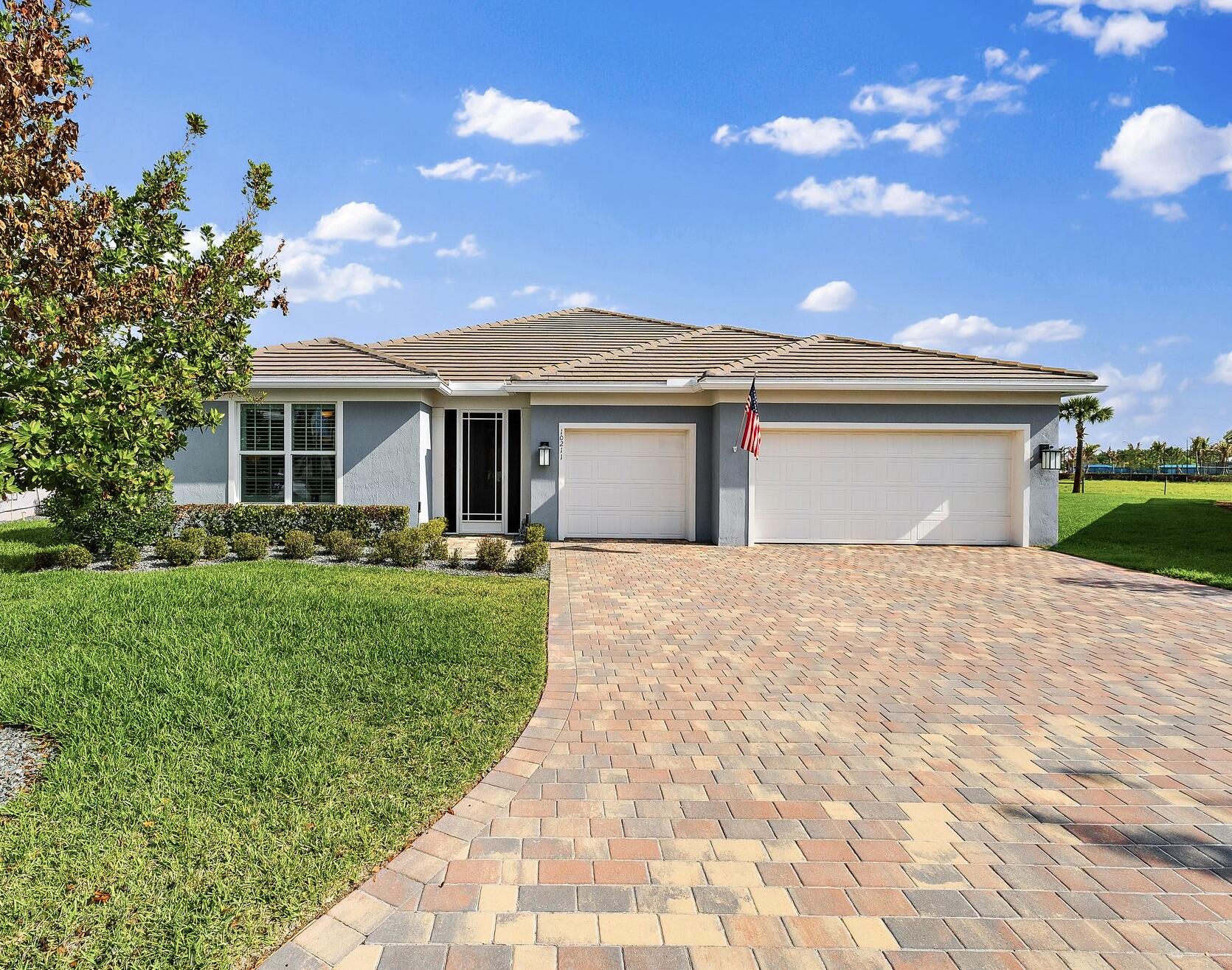 Set on a .46-acre cul-de-sac lot overlooking a 20+ acre nature preserve, this exceptional home offers privacy n resort-style living. Featuring 2,810 lvsqft, 3 BR all en-suite, + 1/2 bath.The gourmet kitchen boasts KitchenAid appliances, quartz countertops, custom cabinetry, n a large island, flowing into the great room w/ zero-corner sliders for seamless indoor-outdoor living. Enjoy a screened lanai with etched marble pavers, saltwater pool, sun shelf, waterfall, spa, n panoramic preserve views. The primary suite offers dual custom closets n a spa-like bath. Additional highlights include a den, 3-car garage, Tesla charger, n Whole-House Generator.  *Willing to sell Partially Furnished. All TV's remain. All patio furniture will remain. HOA includes cable, internet, security, lawn care, & unlimited resort style amenities!  Del Webb offers a vibrant and engaging lifestyle w/ daily activities at the Clubhouse. Amenities include a state-of-the-art fitness center, 2 resort-style pools and spa, dog park, putting green, and courts for tennis, bocce, and pickleball. Conveniently located with easy access to I-95, Cleveland Clinic Hospital, shopping, and dining.