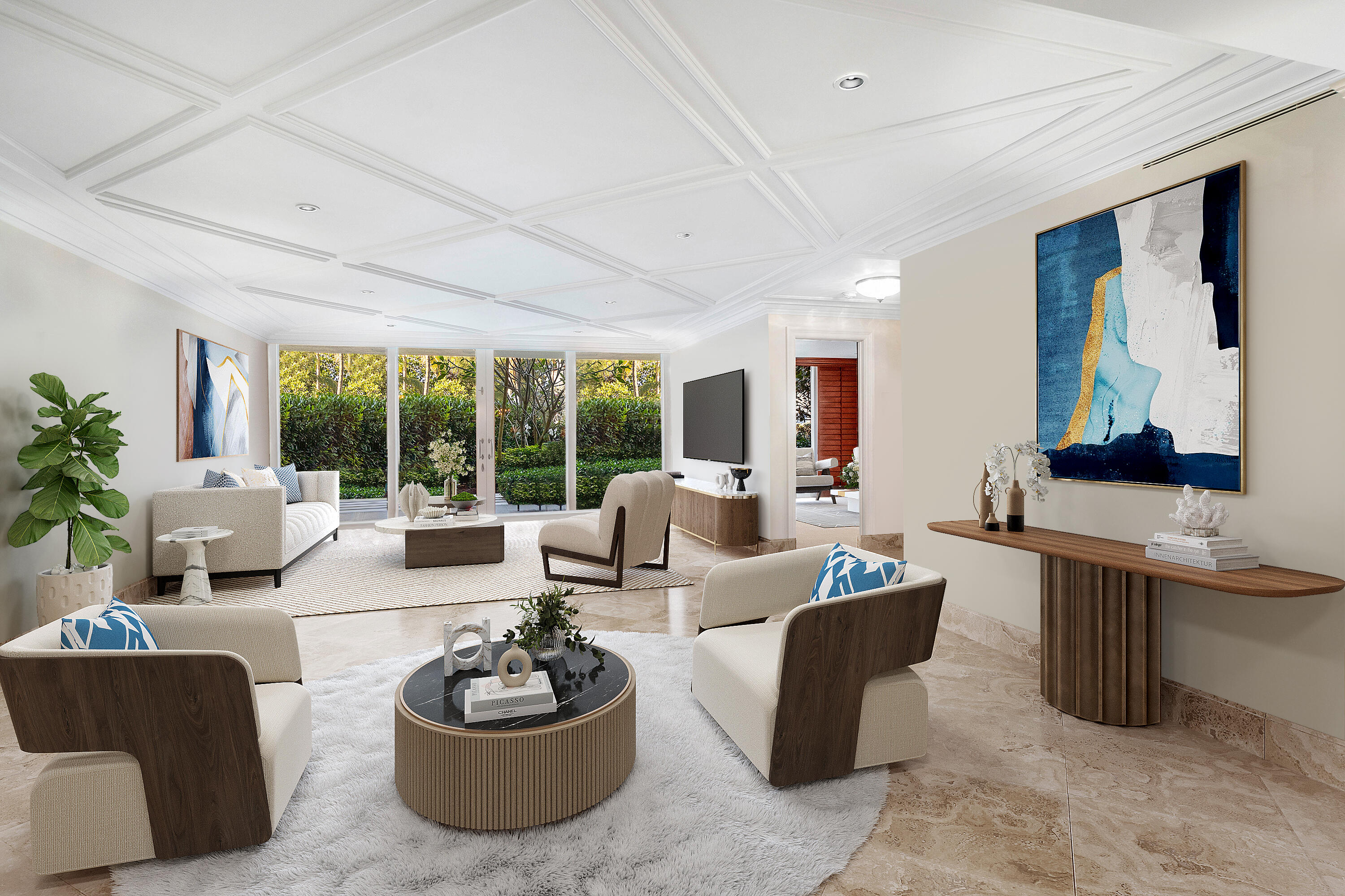 Unique opportunity to acquire a premier building 
garden condo located in the heart of Palm Beach. A spacious 2200 SF 2 bedroom / 2 bath residence with  timeless well appointed details, marble floors, 9' ceilings, opening to a beautifully designed private  outdoor garden space. 
One Royal Palm is a coveted boutique building with white glove services. The location is most convenient to the beach, world class shopping and fine dining. 
This  truly lives like a home. Perfect for dog lovers or residences who prefer private outdoor space.