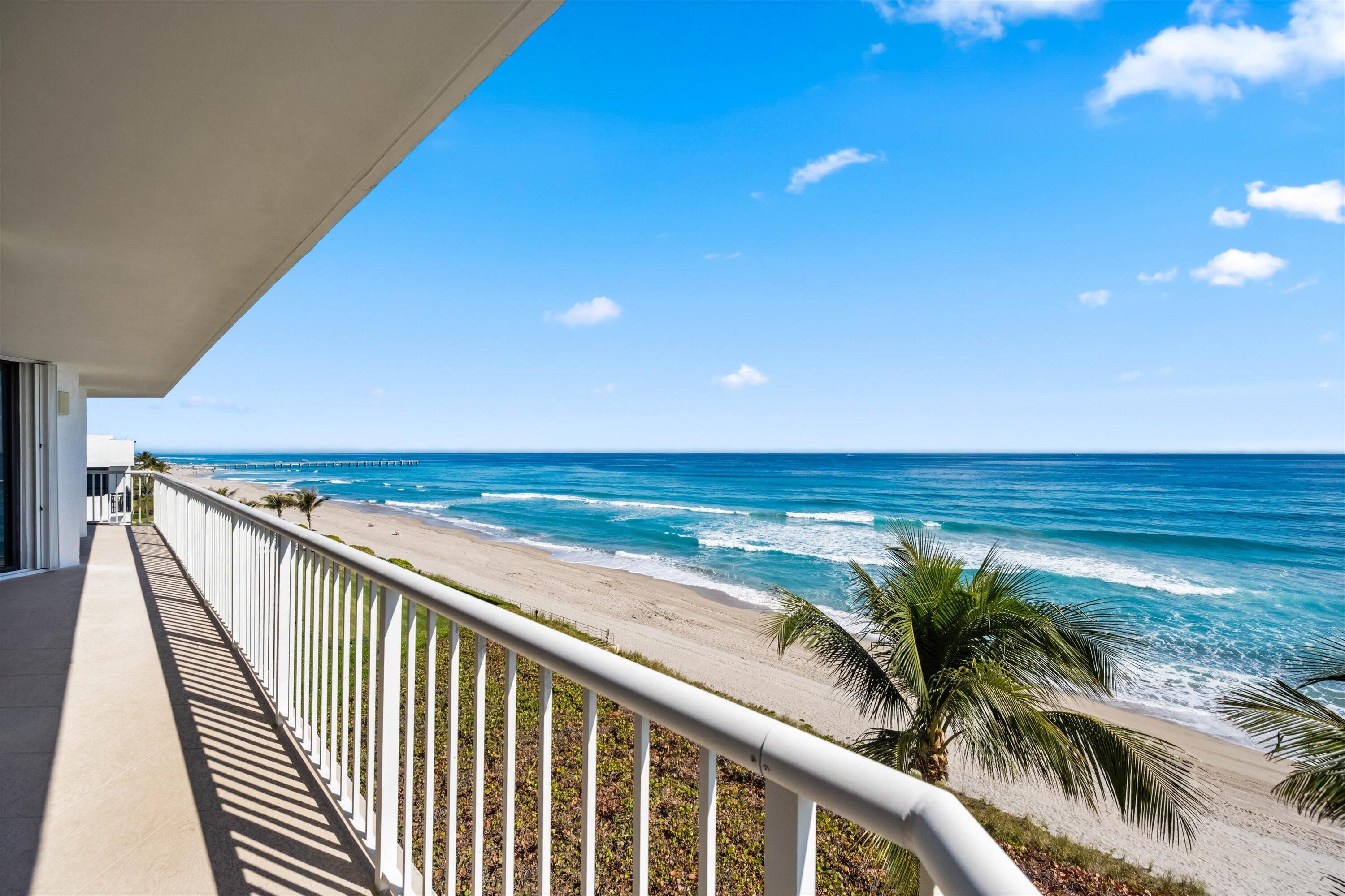 Experience refined oceanfront living in this reimagined sixth-floor residence at The Enclave.  Bright and spacious with sweeping Atlantic views, this high-floor home features ultra-high-end finishes, impact glass throughout, a beautifully updated contemporary kitchen, abundant custom storage, and a wraparound balcony ideal for taking in the coastline.  The flexible third bedroom is currently configured as a den.  The Enclave offers resort-style amenities including an infinity-edge pool, upgraded fitness center, tennis courts, refreshed lobbies, 24-hour security, two garage spaces, direct beach access, and a pet-friendly environment.