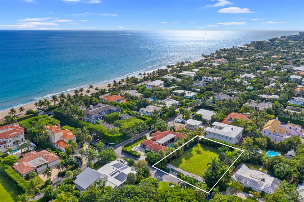 Welcome to the one of the truly premier land opportunities on the interior North End of Palm Beach Island. An oversized 14,000+ square foot prime lot only 3 houses back from the Atlantic Ocean, this property includes ARCOM-approved plans for a compound which features 6909 square foot of total living space complete with 7BRs and 8.5+ BA's. The design calls for over 1,400 square feet of outdoor covered living space, allowing you to enjoy the South Florida winter in the open air, and formally entertain. All 6 guest bedrooms include an en-suite bath, while the master suite includes separate his and hers bathrooms. Downstairs there are two powder rooms for your guests and convenience. The upstairs master suite boasts a private living terrace overlooking the pool. DISCLAIMER: Information published or otherwise provided by the listing company and its representatives including but not limited to prices, measurements, square footages, lot sizes, calculations, statistics, and videos are deemed reliable but are not guaranteed and are subject to errors, omissions or changes without notice. All such information should be independently verified by any prospective purchaser or seller. Parties should perform their own due diligence to verify such information prior to a sale or listing. Listing company expressly disclaims any warranty or representation regarding such information. Prices published are either list price, sold price, and/or last asking price. The listing company participates in the Multiple Listing Service and IDX. The properties published as listed and sold are not necessarily exclusive to listing company and may be listed or have sold with other members of the Multiple Listing Service. Transactions where listing company represented both buyers and sellers are calculated as two sales. The listing company's marketplace is all of the following: Vero Beach, Town of Orchid, Indian River Shores, Town of Palm Beach, West Palm Beach, Manalapan Beach, Point Manalapan, Hypoluxo Island, Ocean Ridge, Gulf Stream, Delray Beach, Highland Beach, Boca Raton, East Deerfield Beach, Hillsboro Beach, Hillsboro Shores, East Pompano Beach, Lighthouse Point, Sea Ranch Lakes and Fort Lauderdale. Cooperating brokers are advised that in the event of a Buyer default, no financial compensation will be paid to a cooperating Broker on the Deposits retained by the Seller. No financial compensation will be paid to any cooperating broker until title passes or upon actual commencement of a lease. Some affiliations may not be applicable to certain geographic areas. If your property is currently listed with another broker, please disregard any solicitation for services. Copyright 2022 by the listing company. All Rights Reserved.