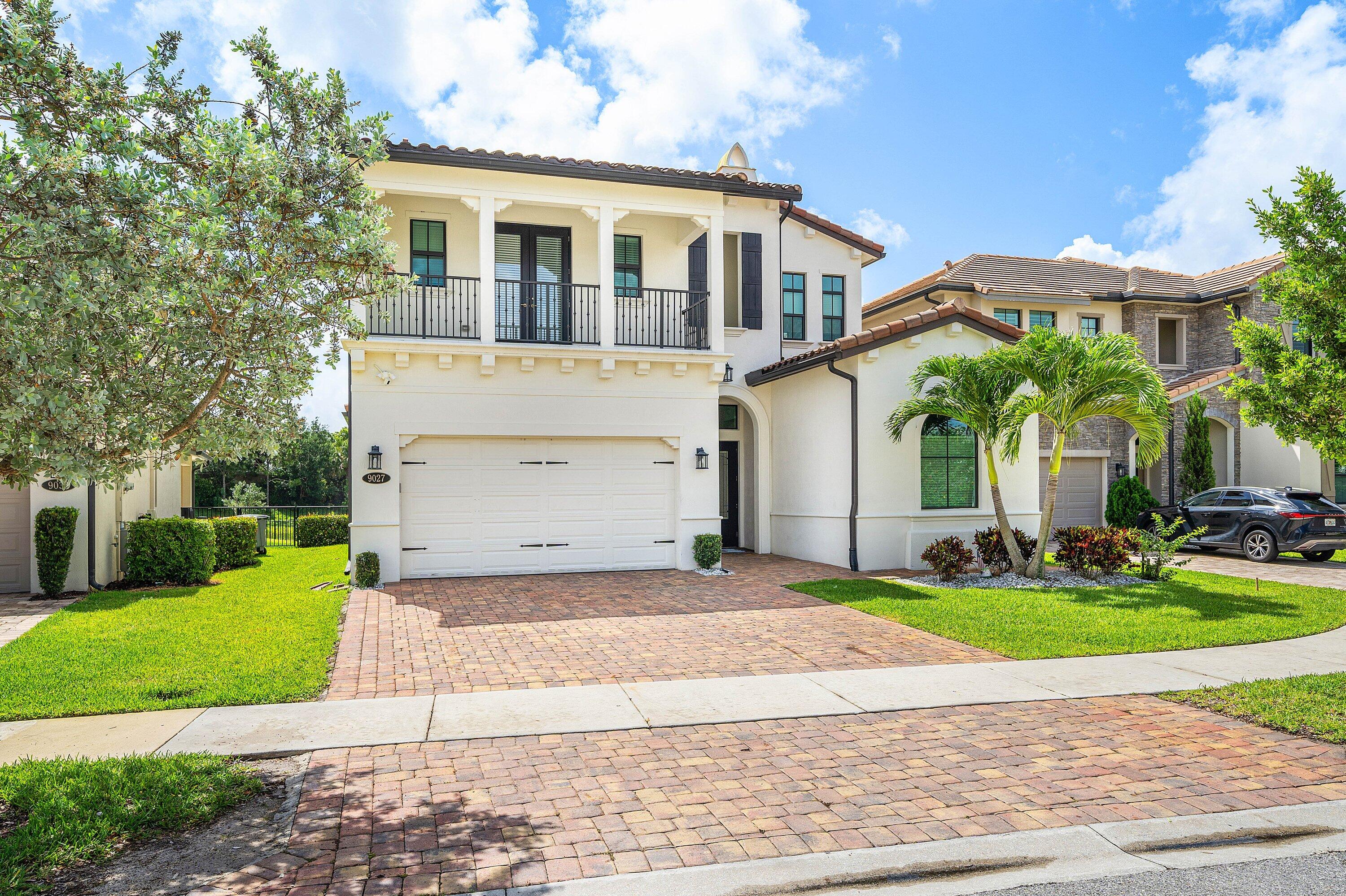 By far one of the best values in Palm Meadows Estates. Built in 2020 and located in a sought-after guard-gated community, this luxury lakefront residence offers 4 bedrooms, 4.5 bathrooms, a private office/bonus room, upstairs loft, and the floor plan everyone wants. The main level features soaring 20-foot ceilings, beautiful updates, lake and fountain views, a spacious primary suite, additional en-suite bedroom, and flexible bonus room perfect for an office or playroom. Upstairs offers oversized bedrooms, another en-suite, loft, private balcony, and more lake views. Meticulously maintained with commercial-grade ductwork and AC. Palm Meadows offers resort-style amenities, close to A plus schools, highways, & restaurants. your forever dream home awaits. CALL TODAY!