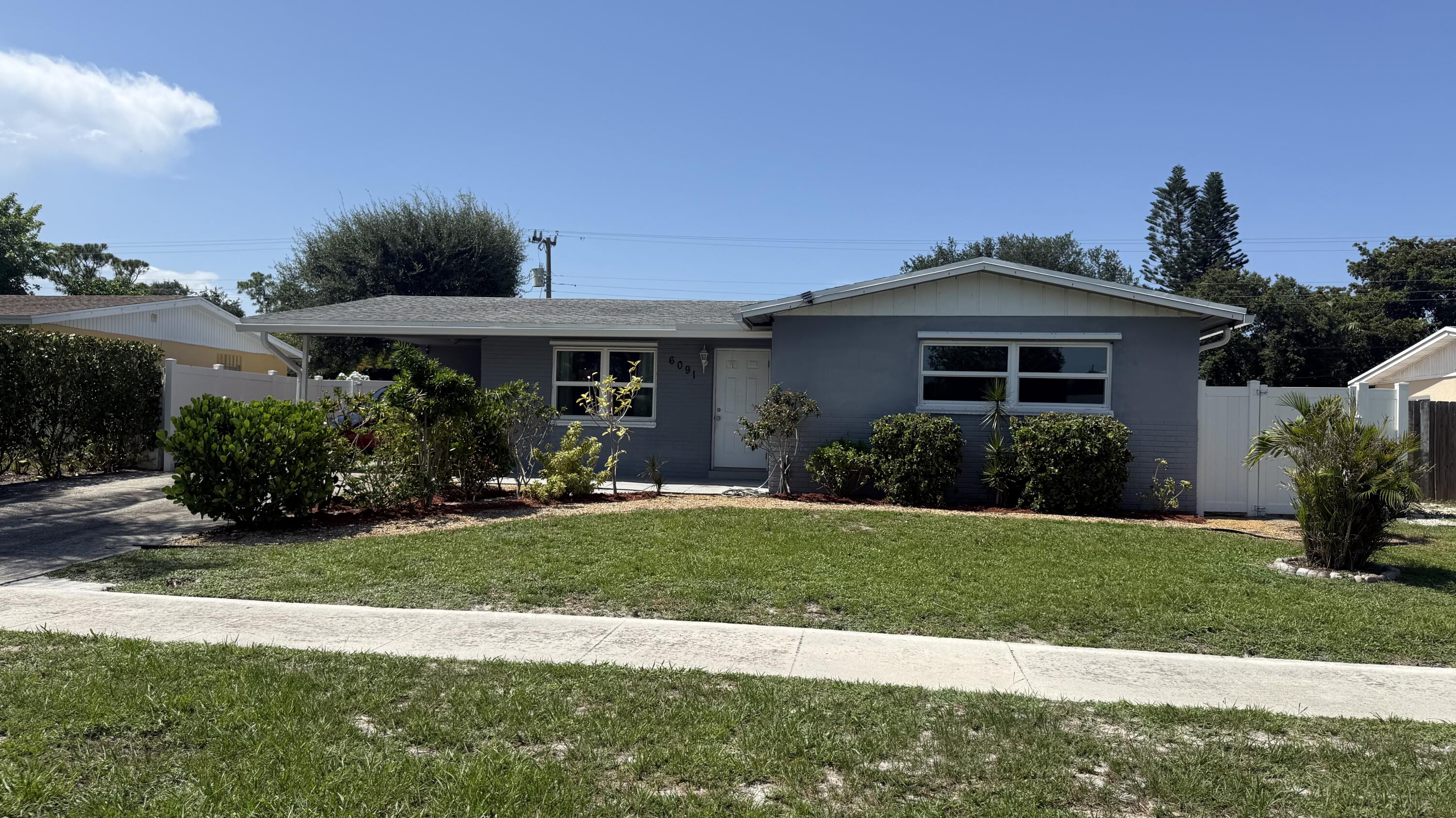 Welcome home to this charming three bedroom, two bathroom single story pool home in the heart of Meadowbrook 2, West Palm Beach. NO HOA. This home features a 2020 roof, a 2020 AC system, a new water heater, plus newer flooring and appliances throughout. Step outside to your own private pool and a cozy fire pit area, all within a fully fenced private backyard, perfect for kids, pets, or just relaxing in your own private space. With 1,288 square feet of comfortable living space, this home is conveniently located near the Turnpike and I-95, with plenty of amenities close by.