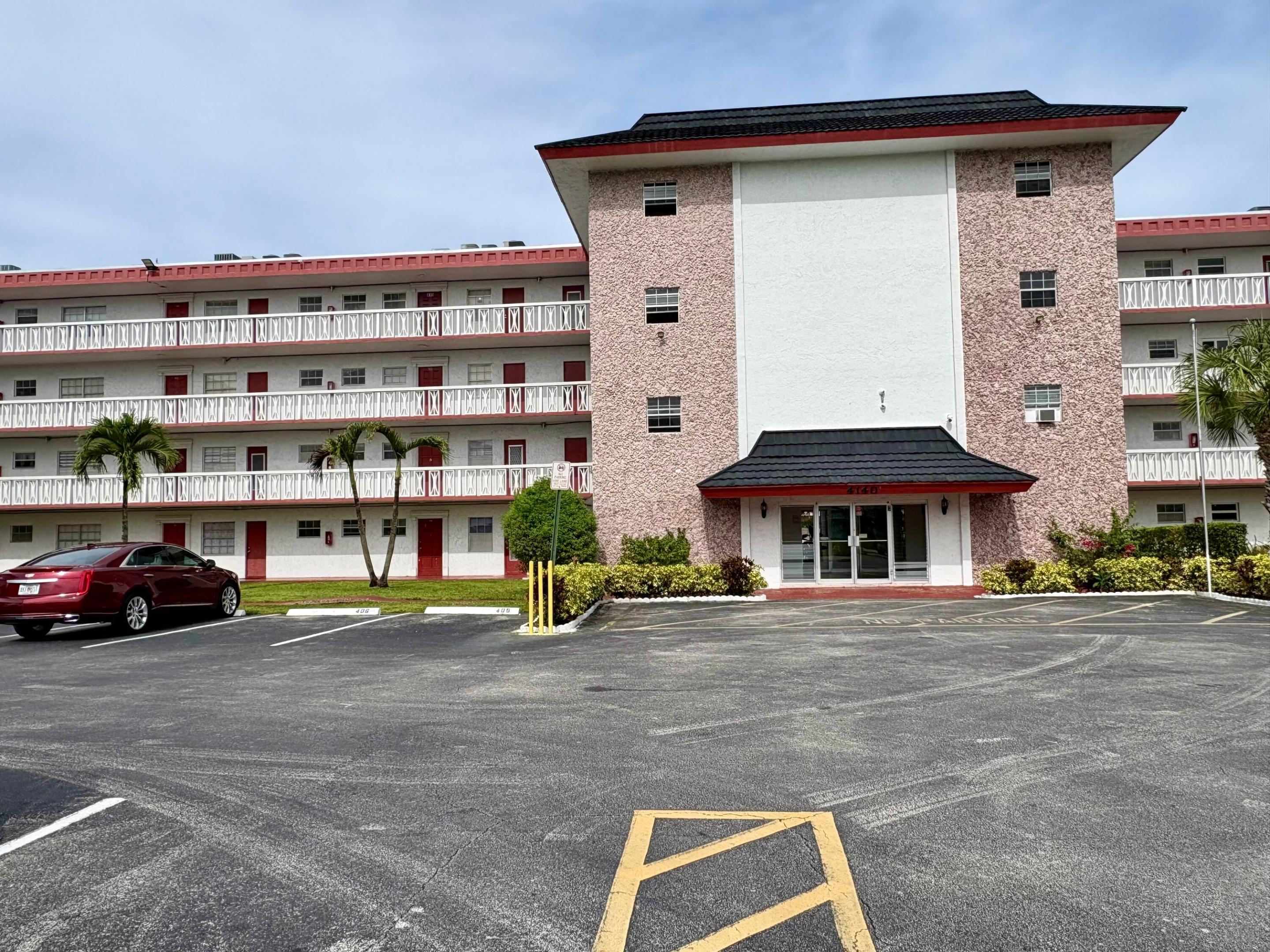 Welcome to this 2-Bedroom, 2-Bathroom Condominium located in the Ruby Condo community in Lauderdale Lakes. It is located in Oakland Estates Section with Claims to be an Adult Community 55+. This 1,044 square-foot unit offers comfortable living space with Tile/Carpet and Generously sized Bedrooms. The primary bedroom has a large walk-in closet, and an oversized vanity sink area. Bright Kitchen with room for a small table. Screened Patio with pull-down shutters. The Oakland Clubhouse offers a HUGE heated pool, tennis, shuffleboard, bbq area, bocce courts and plenty of areas to enjoy. Inside has billiards, a fitness room and many gatherings with full-kitchen access.