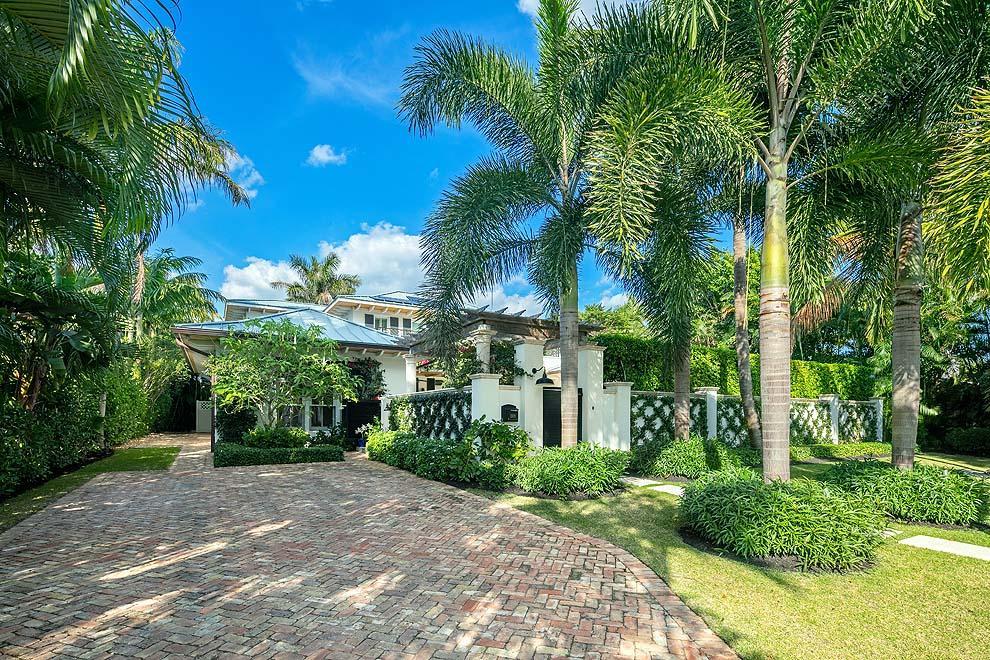 This beach area residence is perfect for luxury living. Tucked away on a quiet street in East Delray Beach, the property boasts 100' of frontage on Waterway Ln and over 140' of depth. Custom built by Marc Julien Homes, the five bedroom residence features courtyard entry; oak wood floors; formal living room with fireplace; bright kitchen with spacious dining room; first floor master suite; office; private upstairs guest bedrooms with large balcony; and full-house generator. The spacious courtyard and manicured landscape create the perfect setting for sun and fun with covered loggia for outdoor dining and lots of space to lounge poolside. Decorative pathways lead to the turf backyard with terrace and outdoor firepit. Enjoy the beach and Atlantic Ave just blocks away. Luxury living awaits. FEATURES: 
" Located near the cul-de-sac just blocks from the beach and East Atlantic Ave
" 5 bedrooms / 3.2 baths
" 4,439 square feet under air / 5,311 total square feet
" Built in 2016 by Marc Julien Homes
" 100' Frontage and 141' Depth / .32 acres
" Courtyard entry with pool, covered loggia, grill and bougainvillea covered pergola
" French door entries to residence with phantom screens
" Oak floors throughout
" Formal living room with fireplace and access to backyard terrace
" Spacious kitchen open to dining room
" Private office, powder room, laundry room and stairway conveniently located off living areas
" Master suite with French doors to courtyard and pool
" Two additional guest rooms downstairs
" Two private guest rooms upstairs with spacious balcony overlooking courtyard and pool
" Manicured landscape with custom lighting
" Decorative paths on both sides of property lead to turf backyard and terrace with firepit
" Outdoor shower and storage shed with rooms for bikes and beach gear
" Full-house generator
" Metal roof
" Solar panels 

This is the perfect beach area residence for enjoying year round sun and fun or planning private retreats.