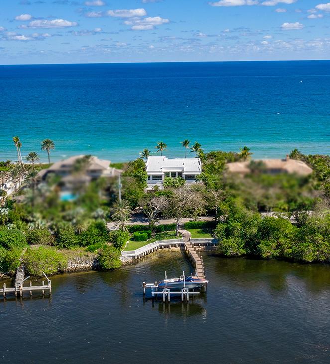 Perfect Seclusion, the beach meets ultra luxury modern everyday living!! TurnKey, bring your bathing suit and clothes,optional!!!  ''InstaLife Move in Ready''. 1 Acre +/- of DIRECT OCEAN beachfront to Intracoastal (Priv dock/lift for yacht/boat/toys) PRIV gated compound/estate has: Huge Master w/ 2 Master Baths (hair salon),2 massive custom closets,breakfast/evening bar, VIP Guest Rooms, Bespoke kitchen with the finest features to any chefs delight, that open to formal/casual dining and family room , custom wine area,(outdoor BBQ),custom clubroom/game room/bar, custom gym w/ latest equipment, multiple flex spaces, also for. 4+ car garage. Doors slide open to allow the inside to merge in harmony!! Literally too many details to list!! 
12,562 SQ FT Serene ocean views provide the backdrop for this six bedroom, seven full and two half bath 12,562 square feet designer furnished turn- key home built and designed by Mark Timothy Luxury Homes to the creativity of award-winning Affiniti Architects. This ultra-modern masterpiece is secluded on sweeping grounds fronting 100± feet direct beachfront on the Atlantic Ocean & Intracoastal Waterway equipped with a private yacht dock. The private gated drive leads to two, two-bay garages that frame the private courtyard entry, with a floating walkway across the reflecting pond. Upon entry, you will immediately see the ocean through glass Nanawall across the ocean side of the house bring the outdoors in and open by the shell-stone terrace around the immense resort-style pool with spa.

Just outside the glass wall is a beautiful shell-stone terrace that surrounds the immense resort-style pool with glass-bead-finish spa.

White-oak-wrapped pillars frame the view through the living room window wall. / On another wall of the living room is the marble-encased ribbon fireplace./ Facing a side garden, the window-walled dining room has wine storage built in under the shell-stone-lined white-oak-and-glass staircase. On the other side is a with a sculpture garden./ Through a butler's pantry and food pantry, the kitchen has Cristallo quartzite counters including an island with walnut bar counter./ The kitchen is equipped with Thermador, Asko, and Sub-Zero appliances including an induction range with sleek stone-encased stainless steel hood./Open to the kitchen in an expansive space, the three-exposure family/breakfast room joins to the ocean room and pool terrace./ Across the living room, the fabulous bar has a suspended walnut counter and onyx-topped cabinetry./ Surrounding the bar enjoy the oceanfront club room/lounge with glazed porcelain tile accent wall and window walls joining to the ocean room and pool terrace./ In addition to the formal powder room there is a cabana bath with outside shower. A private bedroom suite is also on this level.

Take the elevator or staircase to the upper gallery overlooking the front garden courtyard./ In its own sprawling wing, the oceanfront master suite is accessed through a private double-door entry./ Begin your day with ocean sunrises from the suite's dreamy bedroom and sitting area. Step out to your private balcony or balcony centered above the pool./ Custom-fitted wardrobe rooms are paired with two master baths designed as luxe spa environments finished in Avorio onyx and Perla Venata quartzite, both with glass-enclosed showers. Enjoy ocean views through the sliding windows by your soaking tub. The fully equipped gym also has ocean views and four more bedrooms all enjoy spa-like baths and feature an oceanfront VIP suite opening to the center balcony. This unique home has six bedrooms, seven full, and two half baths. Estate is equipped with a generator, and Lutron lighting./ Furnished by Marc Michaels Interiors.



Hillsboro Mile, Hillsboro Beach, Florida./ One of the world's most prestigious addresses, the Hillsboro Mile offers a rare world apart in Hillsboro Beach, an exclusive oceanfront community known for its Old Florida beauty./ Hillsboro Beach's central location between Boca Raton and Fort Lauderdale places world-class shopping, dining, and entertainment within easy reach.

Ask listing agent about upgrades and improvements done by current owner.