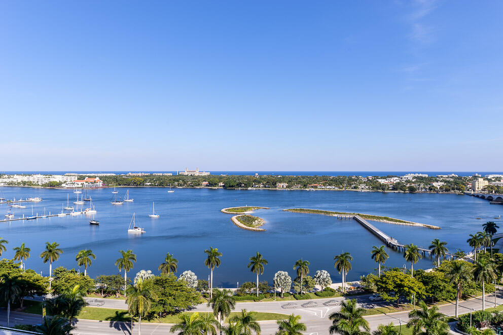 This Luxurious waterfront Trump Plaza apartment, the largest unit in the building and one of the largest units in Palm Beach County, is ideal for individuals with the finest taste. Floor to ceiling glass walls highlight the brilliant water views of the Intracoastal Waterway and Ocean beyond. The 6,100± sq.ft. layout is perfection, with 5 en-suite Bedrooms and 6.5 Baths.

This Luxurious waterfront Trump Plaza apartment, the largest unit in the building and one of the largest units in Palm Beach County, is ideal for individuals with the finest taste. Floor to ceiling glass walls highlight the brilliant water views of the Intracoastal Waterway and Ocean beyond. The 6,100Ã‚Â± sq.ft. layout is perfection, with 5 en-suite Bedrooms and 6.5 Baths. Living room, library/den, dining room and kitche are all generous sizes and multiple terraces add outdoor living space to this spectacular residence. Awash in natural light, exposures are to the S, E, and W, so enjoy both sunrise and sunset views from this gem. This is one of the most desirable addresses, just steps to dining, shopping and nightlife.
Rarely does such a large Trump Plaza apartment become available at this full service luxury building. Amenities include: Tennis Court, Gym, Pools, garage parking, 24 hr doorman, security, and a private elevator. This is surely a trophy property with turnkey ease.

* Excluded from the sale of the apartment - Two chandeliers in dining room, all draperies and curtains and all wallpaper/wall art in the dining room.