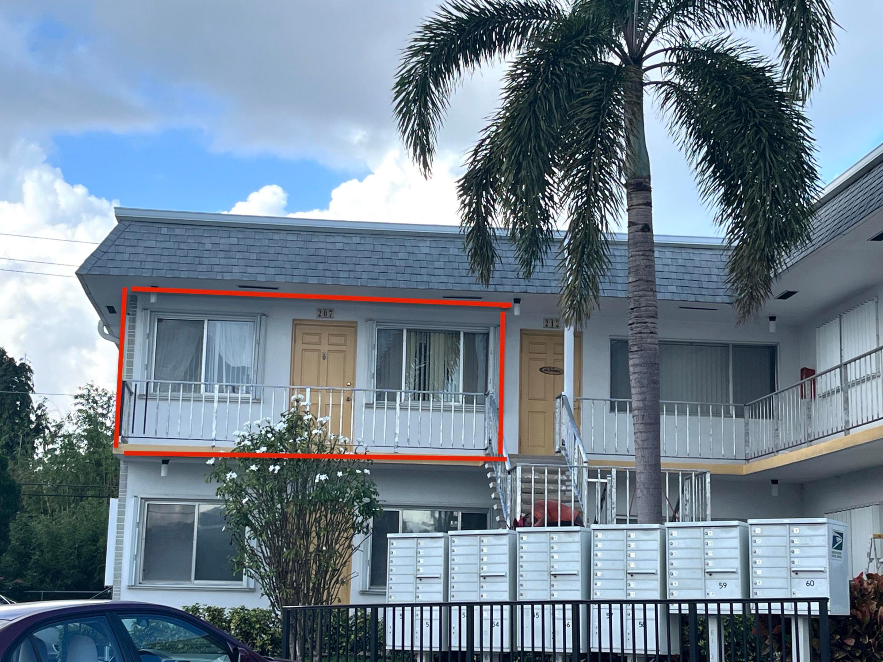 Affordable, move-in conditions 1 BE /1 BA apartment in desirable Murry Hills subdivision Corner unit on the second floor with a private garden view*Clean as a whistle*Freshly painted*Tiled living area and laminate flooring in the bedroom*Big covered & screened balcony with plastic windows for rain protection*Accordion shutter for your peace of mind during hurricane season*The unit could use your personal touch & upgrades, but the bones are here*Association fees covers CABLE & INTERNET*Great amenities-pool, sauna, fitness center, clubhouse, picnic area, shuffleboard, library & more*Amazing location across from Lake Osborne and a public park-perfect for jogging, walking, biking, or even boating & fishing*Close to dining, shopping, and beautiful Florida beaches!