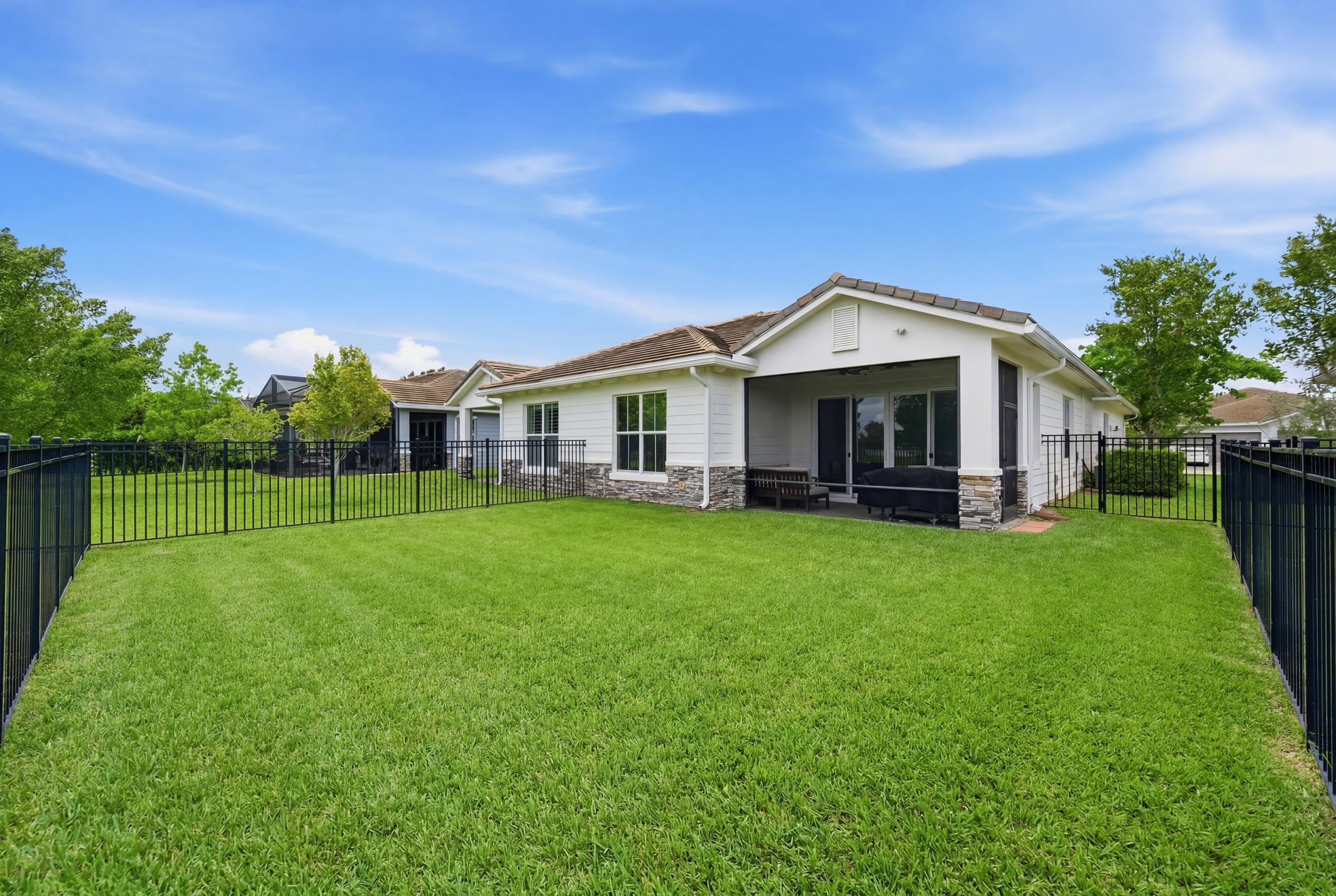 This well-maintained and spacious 3-bedroom plus den home features tile flooring and plantation shutters throughout. Screened patio, and a fenced backyard overlooking peaceful greenspace views. Enjoy Arden's unique farm-to-table lifestyle within a beautifully master-planned 1,200-acre community offering 20 miles of scenic trails and lakes, a state-of-the-art fitness center, resort-style pools and clubhouse, tennis and pickleball courts, basketball and volleyball courts, soccer field, and a boat launch ramp. Conveniently located within walking distance to Saddle View Elementary, this home offers the perfect blend of luxury living, comfort, and everyday convenience.