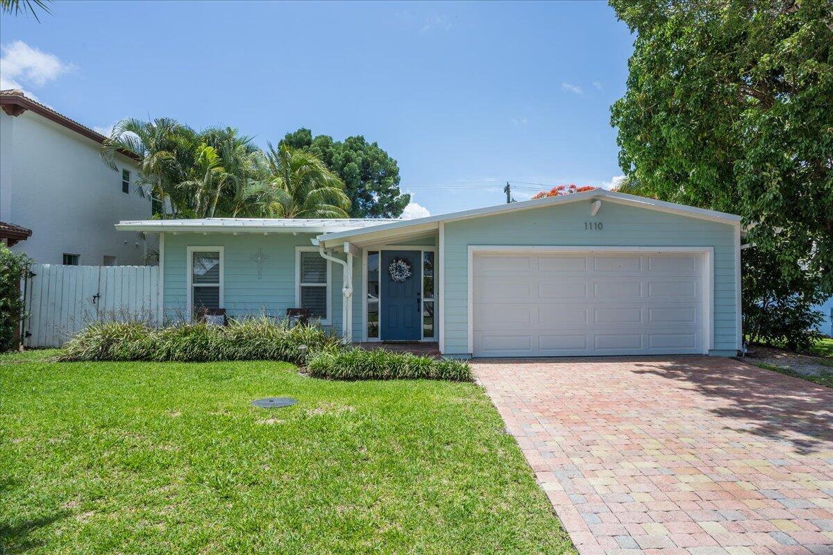 Welcome Home! This beautiful & open 3 bedroom, 2 bath pool home is a must see! Enjoy the vaulted ceilings, impact windows, newer roof & whole home generator with a buried propane tank. This no hassle, gorgeous home is ready to be yours. Relax on the back patio or under the incredible tree & enjoy the saltwater pool with travertine deck. The open kitchen is complete with granite countertops, stainless steel appliances, pantry & skylight. Bedrooms are great size, all with vaulted ceilings. Primary bedroom overlooks the pool. ''Cabana'' bath just steps away from door to the pool. Lawn & Pool Maintenance included in rent! Walk to the park. Incredible A-rated school zones including Addison Mizner. Highly Desirable Palm Beach Farms is close to the beach, shopping, restaurants and more.