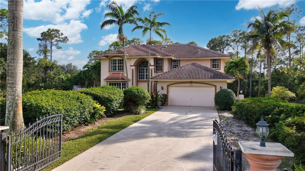 Reimagined GEM and entertainer's delight with over $150,000 in upgrades. Enchanting custom wrought-iron staircase bannister. Includes a chef's eat-in kitchen with quartz kitchen counters, 2 oversized owner suites-one down stairs, fully fenced and gated property with a pool. This estate sits on over an acre with fruit trees. Driveway easily hosts 8 cars plus a 2 car garage. Each room is generously proportioned with an extra bonus loft space that can be a game room, spacious office or extra lounge area.  This home will make even the largest of families feel comfortable. Welcome Home! This home was built in 2002 and at the owner's discretion everything was redone due to preference and not necessity. Home can be a vacation rental or a flexible event space.