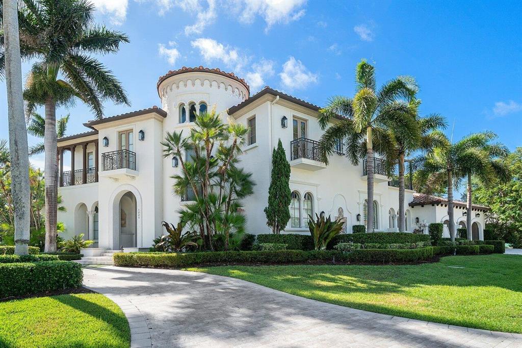 Idyllically set just a few blocks from the ocean and famed Atlantic Avenue in the prestigious Seagate Area of Delray Beach, this magnificent estate is located on a large corner lot and designed by award winning architect Randall Stofft in collaboration with internationally acclaimed design firm Interior Design South.  Constructed in 2005, this two story residence totals 7500t/- sq ft featuring five spacious bedroom suites and seven baths. The living room with fireplace is flanked by French doors, which open to the loggia and pool providing captivating vistas.  An epicurean custom kitchen extends to a family room and breakfast room all with large open windows that drench the interiors with light. Taking pride of place, the luxurious master suite complete with a sumptuous master bath, sitting room and a private outdoor terrace overlooking the pool and spa make for the perfect escape.  A quintessential environment for entertaining, the exterior is punctuated by a resort styled pool with sun shelf and spa, covered loggia with fireplace and a secluded conversation terrace which combine to create a tropical haven. All impact windows, courtyard service entrance, three car garage, custom ceiling trays and designer details throughout make this estate a unique and sublime opportunity.