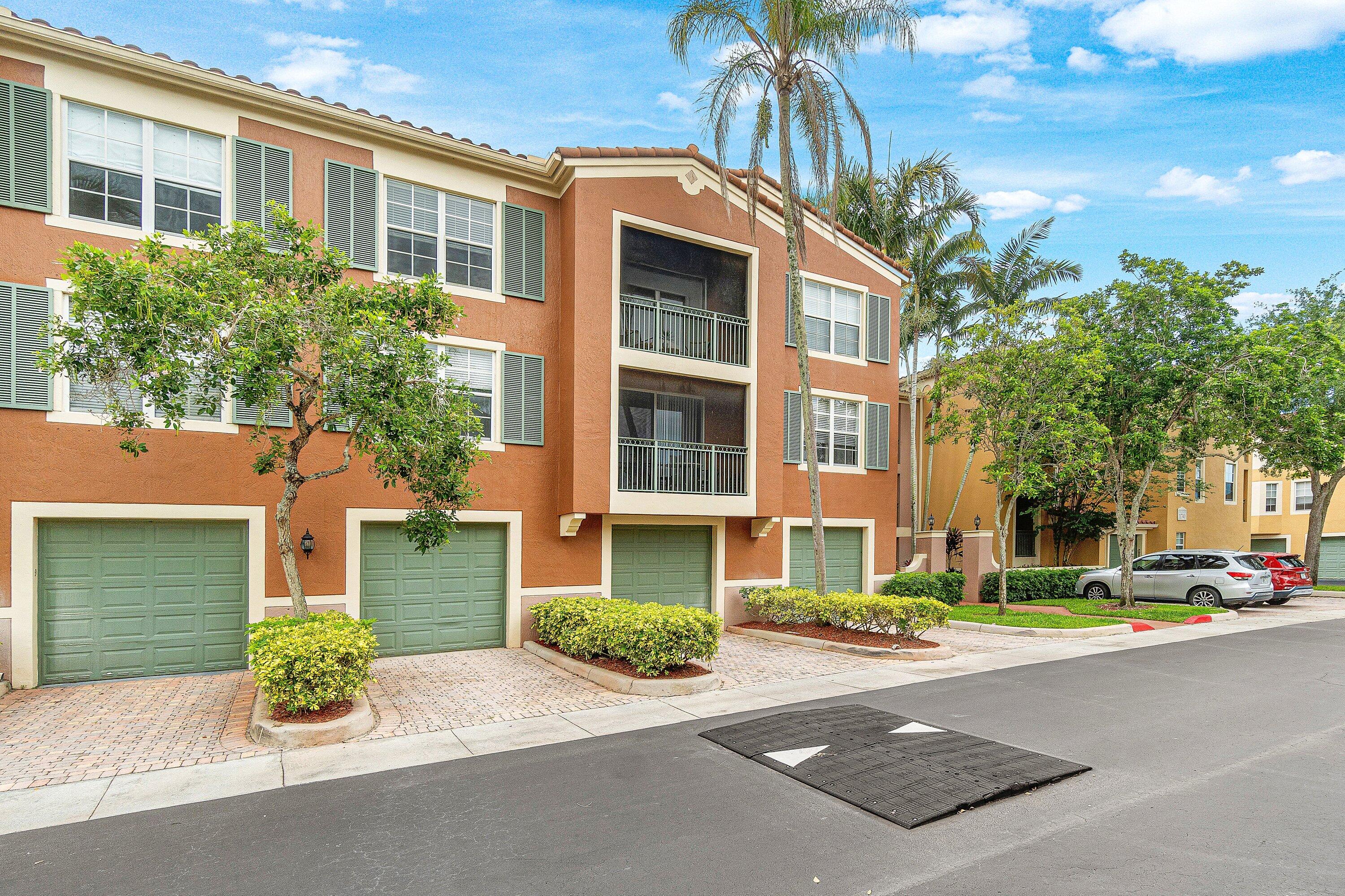 Beautifully refreshed 2-bedroom, 2 bath condo in the best Wellington location!  Close to the show grounds & Palm Beach Polo Club.  Coveted Southern exposure makes this a light and bright space.  NEW luxury vinyl plank wood flooring throughout.  Charming kitchen has newer appliances, granite counters and full-size in-unit laundry.  Split bedroom floor plan with 2 suites - equal size bedrooms, huge walk-in closets and ensuite baths.  Bathrooms have travertine countertops and new fixtures + the freestanding shower is NEW w/ frameless glass enclosure.  Hurricane Impact windows and doors!  Screened balcony. Can be sold furnished/turnkey. Community is pet friendly & rentals are OK!  Enjoy resort-style amenities including heated pool & spa, fitness center, indoor basketball, clubhouse & tennis.