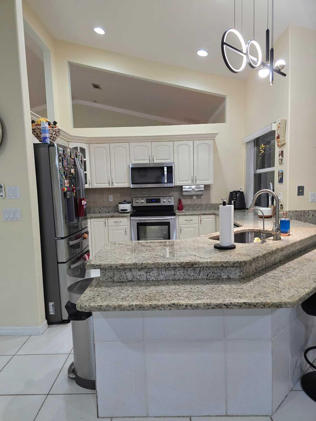 Beautiful 4-bedroom, 2-bath CBS home offering 2,224 sq ft of living space on a premium oversized corner lot in Southbend. Plenty of room to add a pool or park a boat. Features include a durable 2018 metal roof, newer 2023 fencing, accordion shutters (except two windows), and a spacious 25x13 family room. The paver driveway and 2-car garage provide ample parking. Well maintained and move-in ready. Welcome Home!