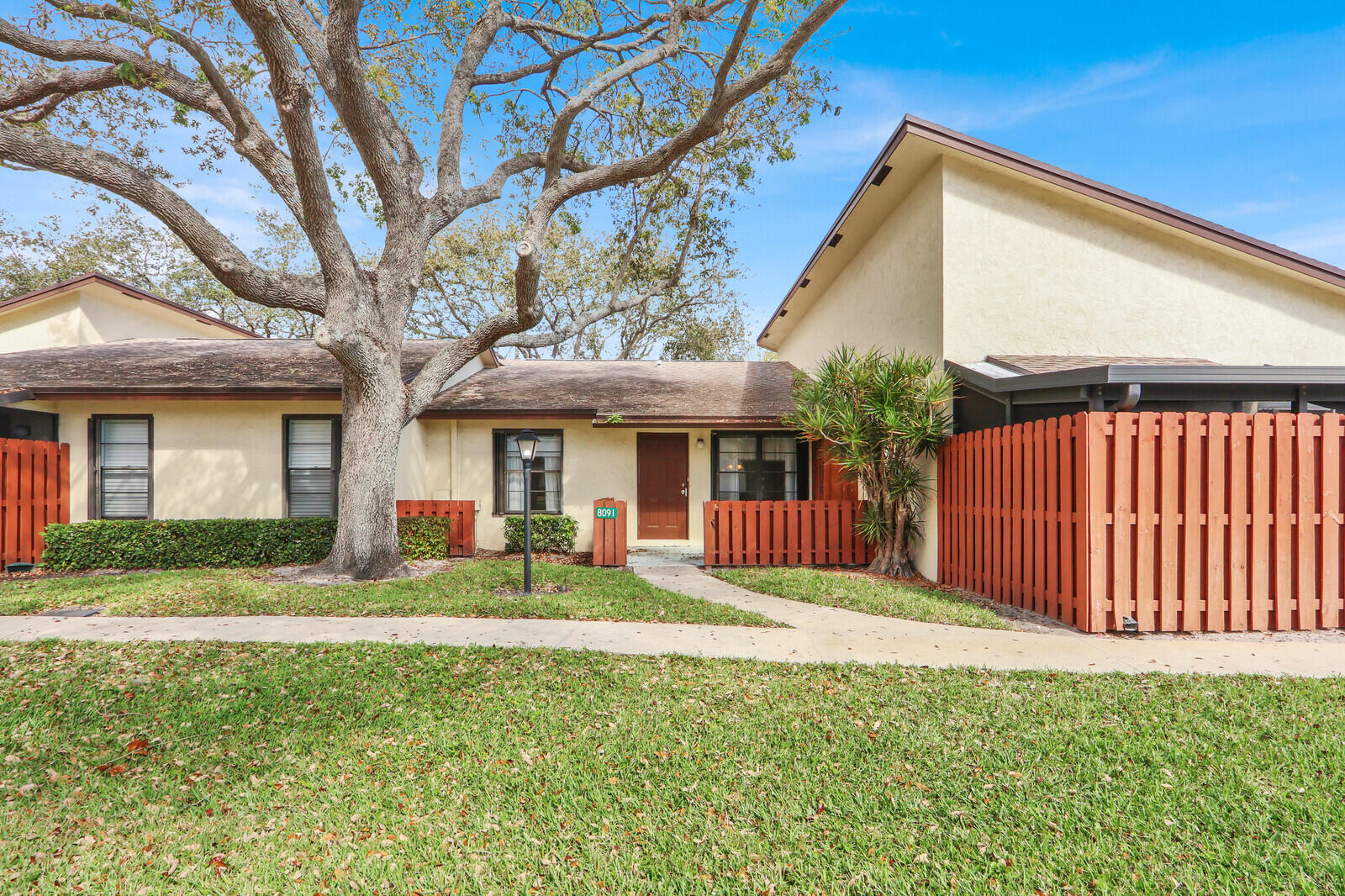 Great 2-bedroom, 2-bath single-story villa located in the desirable Villas of Hobe Sound +55 community. Offering approximately 1,026 sq ft of living space, this unit features a functional layout with a spacious living area and stack-bedroom floor plan. Enjoy easy one-level living and a private patio perfect for relaxing or entertaining. The property offers a great opportunity for updates and personalization, making it an ideal option for a primary residence, seasonal getaway, or investment. Community amenities include a pool and clubhouse, all conveniently located near beaches, shopping, dining, and US-1. Call and schedule your showing today.