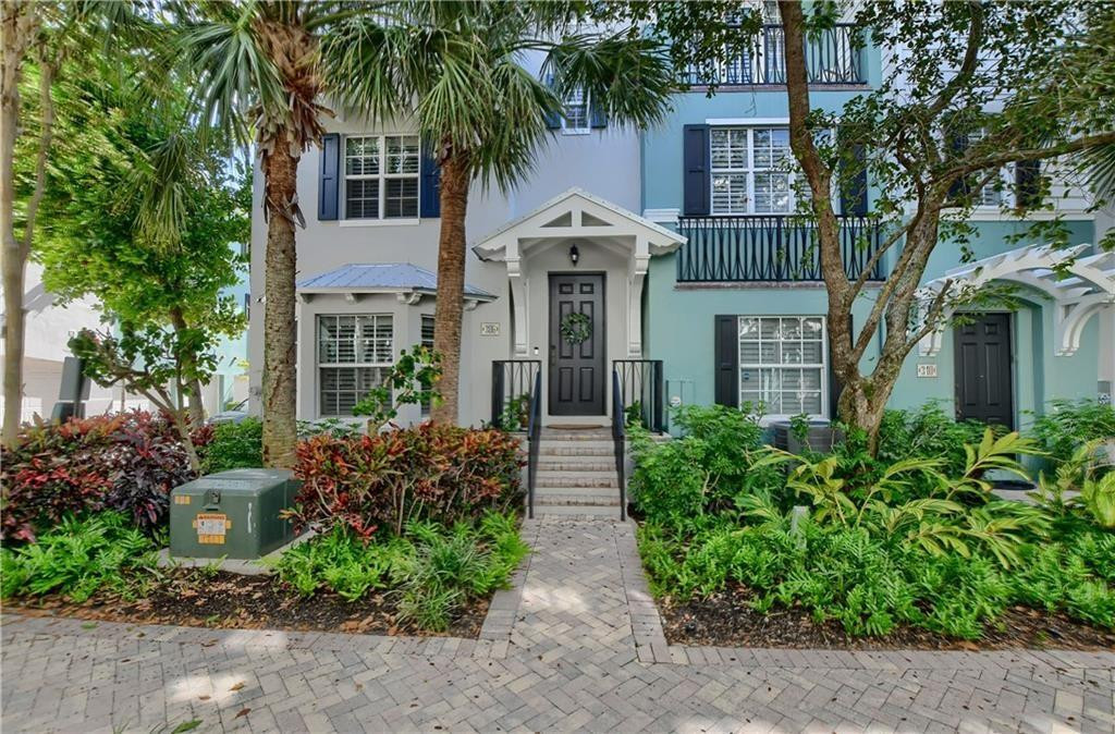 Beautiful corner 3BR/3.5BA townhome just 3 blocks from vibrant Downtown Atlantic Avenue! Stellar location close to shops, dining, and nightlife. Features recently updated stainless steel appliances with new stovetop and oven, upgraded cabinetry, and a spacious walk-in pantry with built-ins. The entire unit has been freshly painted with updated carpeting in all bedrooms. The primary suite offers vaulted ceilings, Roman tub, separate shower, walk-in closets with professional built-outs, and a private balcony overlooking a picturesque courtyard. Enjoy a 2-car garage plus community pool and BBQ area. Move-in ready and available as a 12-month annual rental. This exceptional townhome offers comfort, style, and unbeatable proximity to Delray's best attractions.  New Air Condition unit.