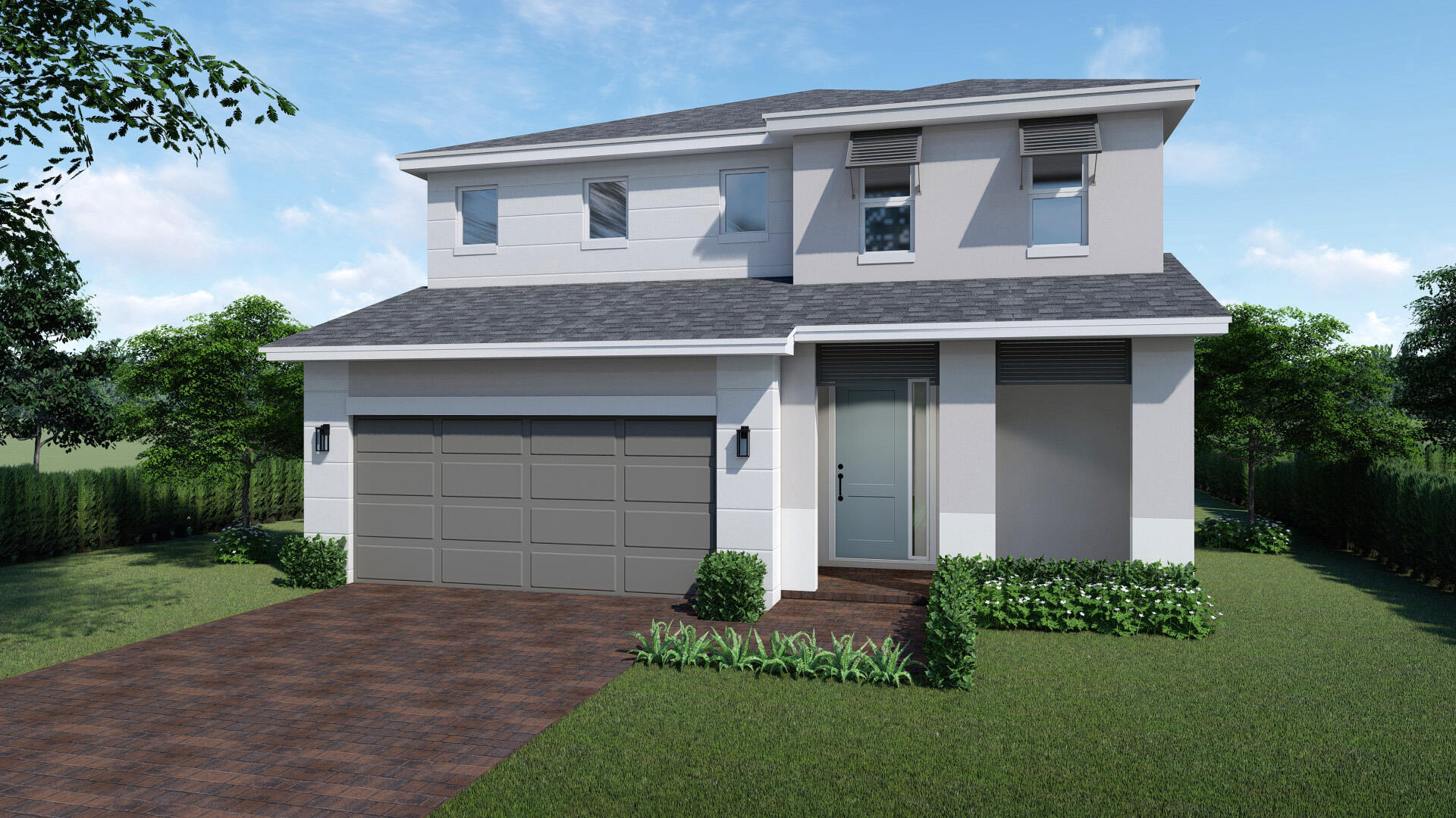 Introducing your dream home: a stunning new constructed home perfectly positioned with a serene backdrop of a nature preserve. This exceptional five-bedroom, four full bathroom residence is built with the utmost attention to quality, featuring full concrete block construction on both levels. Impact glass windows and doors for peace of mind. The heart of the home is the open kitchen, equipped with white shaker style cabinetry, soft-close drawers, granite waterfall island and 24" porcelain tile throughout the 1st floor plus all 4 bathrooms and laundry room. The primary suite is an inviting large space with a beautiful view of the preserve. The ensuite bath has a large soaker tub and separate shower to relax and unwind. BRAND NEW HOME! CALL FOR A TOUR AND MOVE IN SPECIALS. Restrictions may apply* Pictures, photographs, features, colors & sizes are approximate for illustrations purposes only and will vary from the homes as built. These are not of the actual home but are similar to the home being built.