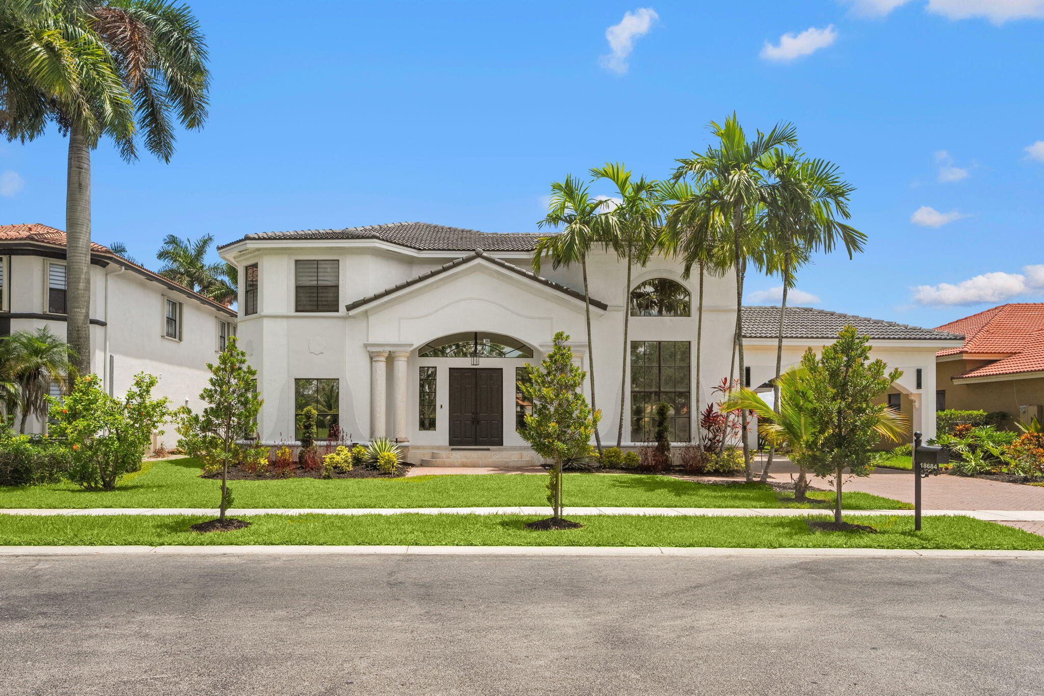 Don't miss this exceptional 5-bedroom, 4.5-bath residence in Harbour Lakes Estates. Offering over 4,600 sq ft of living space, this waterfront home features soaring ceilings, expansive windows, and abundant natural light throughout. Marble flooring, coffered ceilings, custom crown molding, and architectural detailing add timeless sophistication. The spacious primary suite serves as a private retreat with a balcony overlooking the water, sitting area, and oversized his-and-her walk-in closets. Additional highlights include a cabana bathroom, 3-car garage, oversized driveway accommodating up to 9 vehicles, and a low HOA. Conveniently located near top-rated schools, shopping, dining, parks, and major highways.