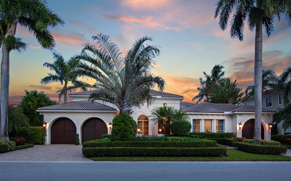 Paradise Found! Would you like to wake up to clear blue waters on your private dock, enjoy tropical weather year round AND lower taxes? This exquisite modern mediterranean home is a must see! Boasting 100' of deep waterfrontage, wide water view, accommodates 80' yacht, 45' dock w/ electric & water, 20,000 lb boat lift, directly on the North Palm Beach Waterway, no wake zone w/ no fixed bridges and located in one of the most exclusive waterfront communities in North Palm Beach, Harbour Isles.  Some of the many custom features include  saturnia marble and wood floors, gorgeous kitchen w/ natural gas cooktop that anyone would love to cook in, stone fireplace, ensuite baths, split floor plan, expansive loggia with summer kitchen, cabana bath, wet bar, 3 car garage, impact windows, and whole house generator. Master suite has open entry area with his & hers walk in closets, volume ceilings, and sitting area. Enjoy the Florida lifestyle relaxing by your custom heated pool overlooking the North Palm Beach Waterway watching the boats go by!