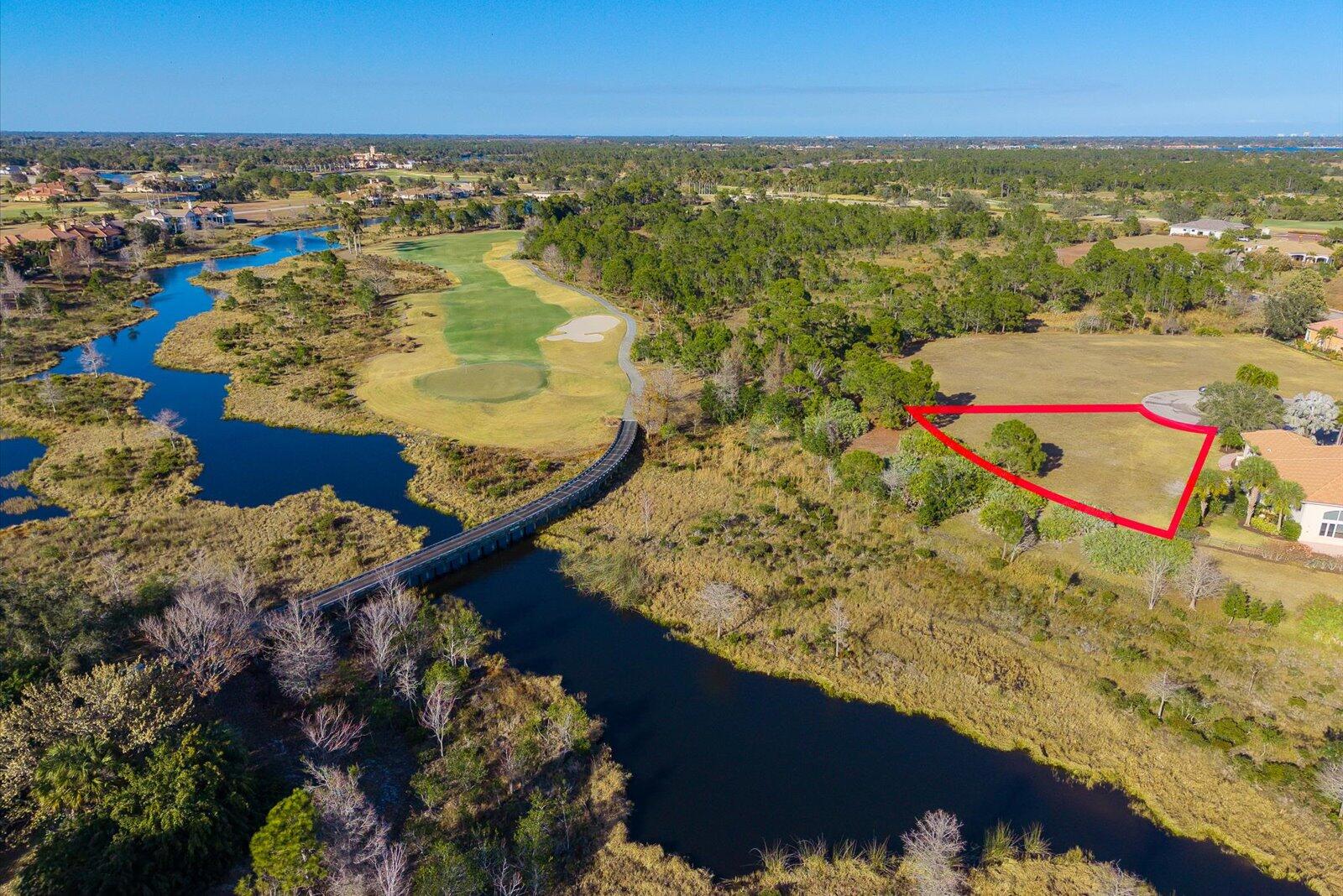 Located in the heart of Tesoro in the Solamar section, this prime building site is one of the largest in Tesoro and requires no club membership. With southwest-to-west exposure in the rear of the home, this site allows construction of a home with 3500 square ft of AC space or more. The keystone-shaped building site stands out on the maps and has been highly prized for its size, location, and amazing sunset views over freshwater creeks and preserve. Now is the time to seize the moment for yourself and make this one-of-a-kind site your own. The site has no building time compulsion, yet you may choose from one of Tesoro's approved builders. Tesoro is a secure, manned gated community with private golf available. Call today for details and to view this amazing site.