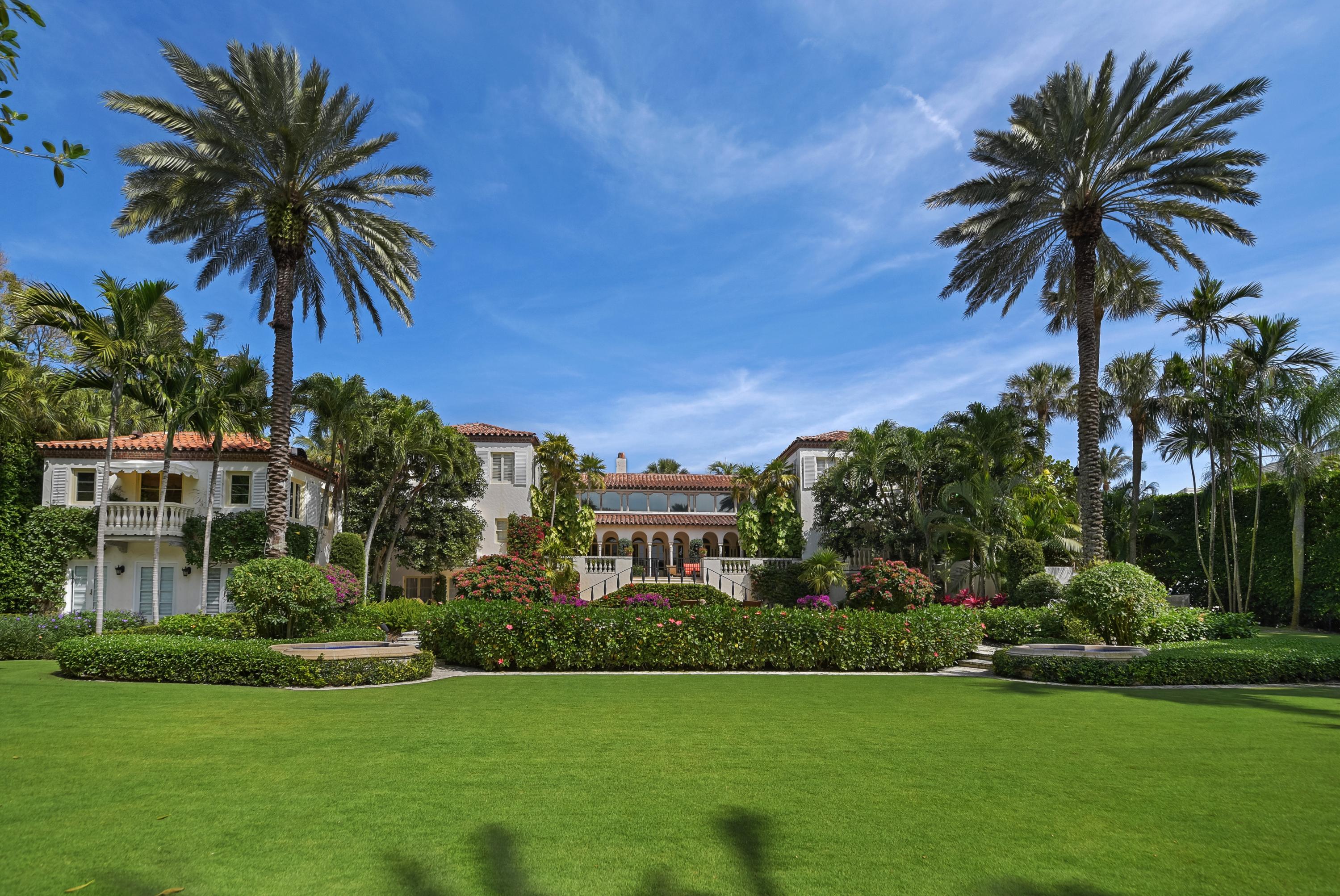 ''Casa Vera '' A Marion Sims Wyeth designed 12,641 sq ft 1928 Mediterranean Estate situated in the Estate Section, is on a lushly landscaped garden property designed by Mario Nivera. The 8 bedroom, 8.5 bath home includes a dramatic 22'stenciled pecky cypress wood ceiling in the living room, 2 fireplaces, elevator, generator, separate guest house, grand loggia, terrace, and private beach access.