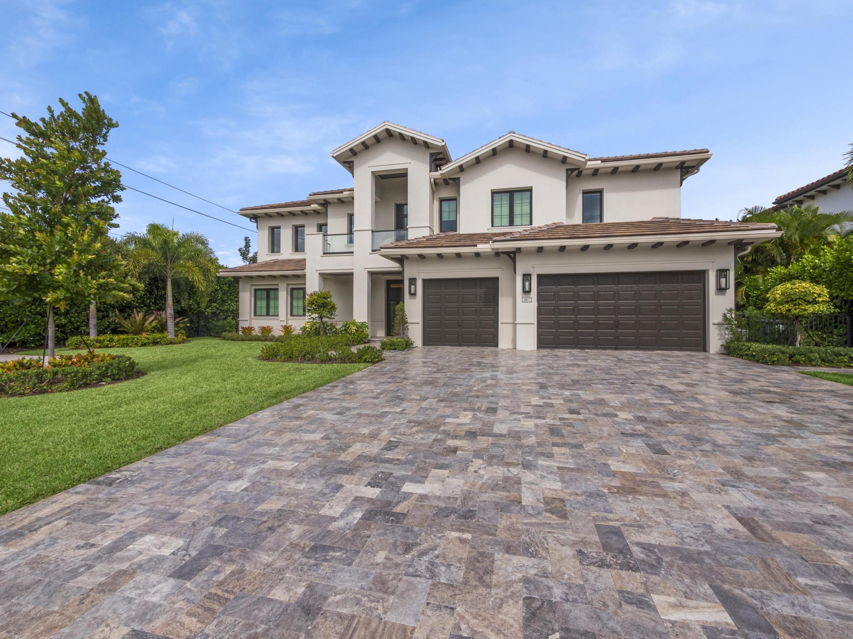 Welcome to modern luxury at its finest. This stunning 5 bedroom, 5.5 bath home was built in 2022, nestled in the Floresta Grove/Old Floresta neighborhood. Close to Mizner Park, Beaches, Town Center Mall, FAU and I-95. Beautifully designed, the home boasts high-end finishes and custom design features throughout including: Spacious gourmet kitchen with large waterfall island, Jenn Air dual fuel range, Subzero refrigerator Upstairs primary bedroom retreat includes oversized bathroom, custom built-in his and hers closets, separate sitting room/workout room and breakfast bar Three additional upstairs bedrooms, all generously sized with ensuite baths and walk-in closets Club Room with built-in wet bar and plenty of room for entertaining guests Downstairs guest bedroom with walk-in.