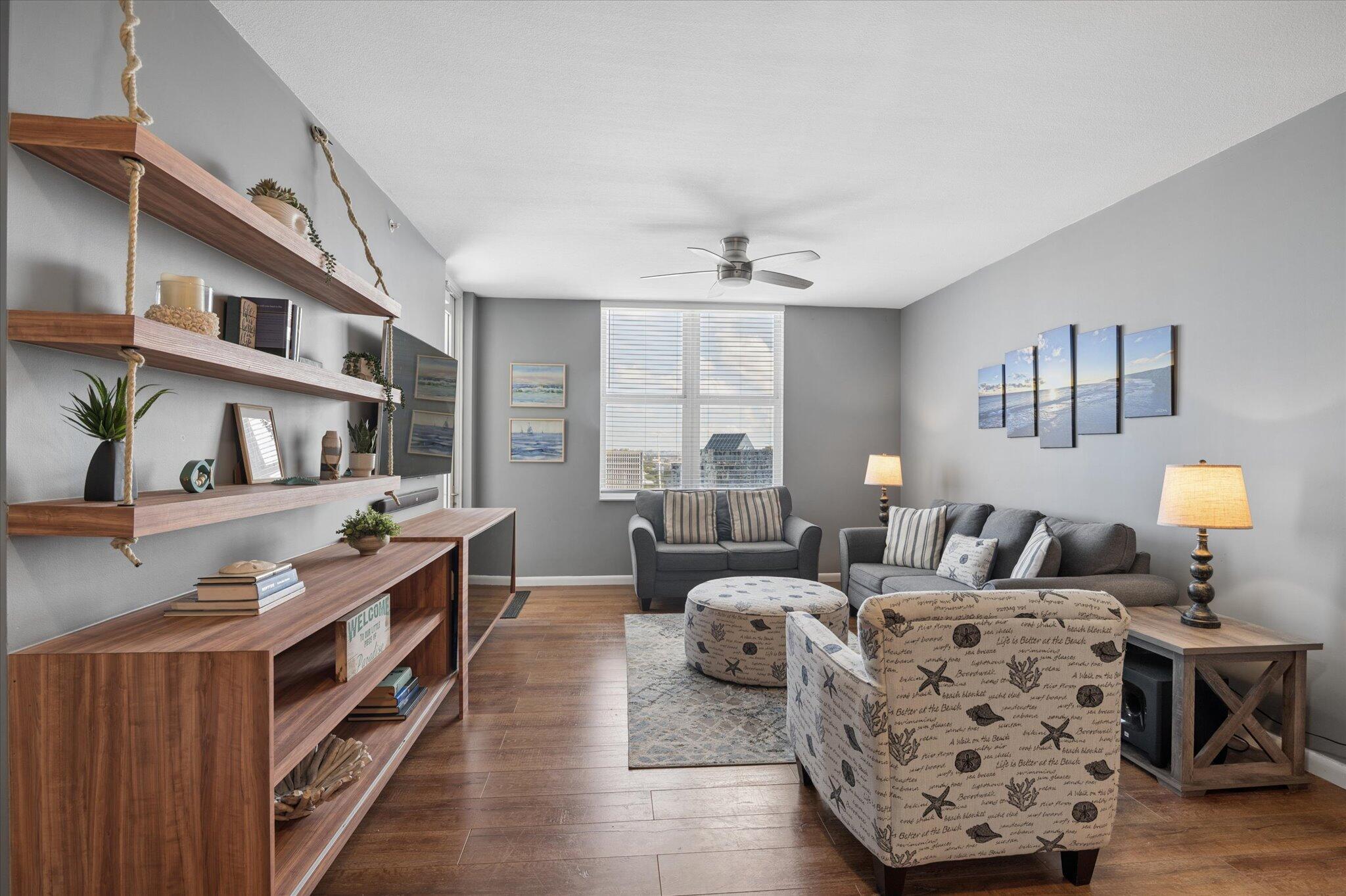 Life along the New River offers a unique perspective on downtown Fort Lauderdale, where waterfront views, city lights, and the energy of the city create an effortless everyday experience. Situated within one of downtown's premier waterfront communities, this beautifully appointed 2BR/2BA split floorplan residence offers a private retreat while remaining moments from some of Fort Lauderdale's most notable destinations. Residents enjoy an exceptional collection of resort-style amenities, including a rooftop pool and sky lounge overlooking the New River and skyline, a two-story fitness center, basketball and racquetball courts, ping pong, and multiple indoor and outdoor spaces designed for relaxation and recreation. Offered fully furnished, available Aug 1st. This turnkey residence provides convenient access to Las Olas Boulevard, Riverwalk, marinas, dining, shopping, entertainment venues, and major transportation corridors. An opportunity to enjoy a refined downtown lifestyle in one of Fort Lauderdale's most desirable waterfront locations.