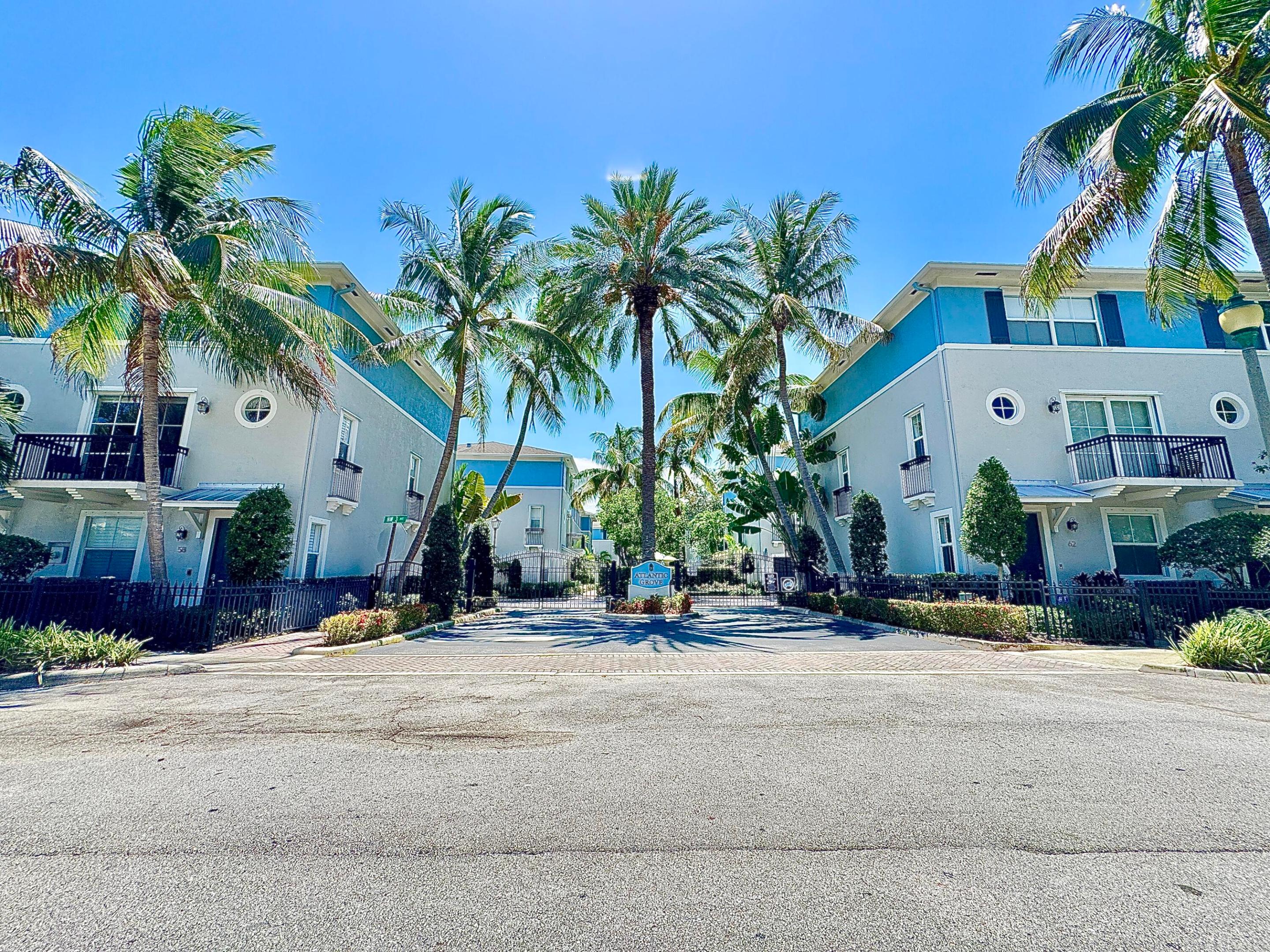 Immaculately Maintained, Like-New 3-Story Townhome In Atlantic Grove, A Private Gated Community In East Delray Just 1/2 Block Off Atlantic Ave. Tastefully Remodeled 2BR/2.5BA, Plus 2-Car Gar Residence Features First-Floor Flex Space Ideal For Office, Gym Or Guest Area,  Beautifully Updated With Custom Kitchen Cabinetry, Marble Countertops, Samsung Appliances, Wood Plank Porcelain Tile Flooring, Plantation Shutters, New Stair Casings, Custom-Tiled Baths, Samsung Washer/Dryer & Accordion Shutters. Enjoy Open Living/Dining Area, Private Balcony, Community Pool, Lush Landscaping And Prime Location By Delray Tennis Center. Investors: May Lease Immediately. Location, Location, Location! Steps To Dining, Entertainment, Nightlife. True South Florida Lifestyle Living At Its Best! Must See!! Start Living The Life You've Always Dreamed Of In The Heart Of Downtown Delray Beach! Immaculately Maintained, Like-New 3-Story Townhome In Atlantic Grove, A Private Gated Community In East Delray Just 1/2 Block Off Atlantic Ave. Tastefully Remodeled 2BR/2.5BA, Plus 2-Car Gar Residence Features First-Floor Flex Space Ideal For Office, Gym, Media Room Or Guest Area. Beautifully Updated With Custom Kitchen Cabinetry, Marble Countertops, Samsung Appliances, Wood Plank Porcelain Tile Flooring, Plantation Shutters, New Stair Casings, Custom-Tiled Baths, Samsung Washer/Dryer & Accordion Shutters. The Open Living/Dining Area Offers Great Natural Light, A Private Balcony, Comfortable Flow For Entertaining And A True Lock-And-Leave Downtown Lifestyle. Enjoy Community Pool, Lush Tropical Landscaping, Gated Entry And Prime Location Directly By The Delray Beach Tennis Center.  Walk, Bike, Trolley Or eKart To World-Famous Atlantic Avenue, Award-Winning Restaurants, Boutique Shopping, Coffee Shops, Art Galleries, Festivals, Live Music, Nightlife, Old School Square, Pineapple Grove, The Intracoastal And Delray's Beautiful Beaches. This Is The Rare Downtown Location That Puts You In The Middle Of Everything, Yet Tucked Away In A Quiet, Private Community Without The Traffic And Noise. Investors: May Lease Immediately. Whether Seasonal, Year-Round Or Investment, This Is True South Florida Lifestyle Living At Its Best. Location, Location, Location! Steps To Dining, Entertainment, Nightlife. Must See!!