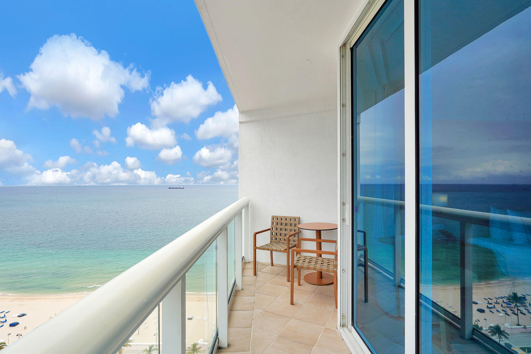 Luxury oceanfront condo-hotel residence at Hilton Fort Lauderdale Beach Resort. Fully furnished 22nd-floor 1-bedroom suite featuring spectacular ocean views, spacious living area, king bedroom, kitchenette, spa-inspired bath, and in-unit washer and dryer. Enjoy resort-style ownership with world-class amenities including oceanfront pool deck, spa, fitness center, concierge, valet, restaurants, room service, and direct beach access. Located on Fort Lauderdale Beach just minutes from Las Olas Boulevard, waterfront dining, shopping, marinas, nightlife, and Fort Lauderdale-Hollywood International Airport. Ideal as a vacation retreat, second home, or income-producing beachfront investment with participation in the resort rental program. Luxury, convenience, and beachfront lifestyle combined.