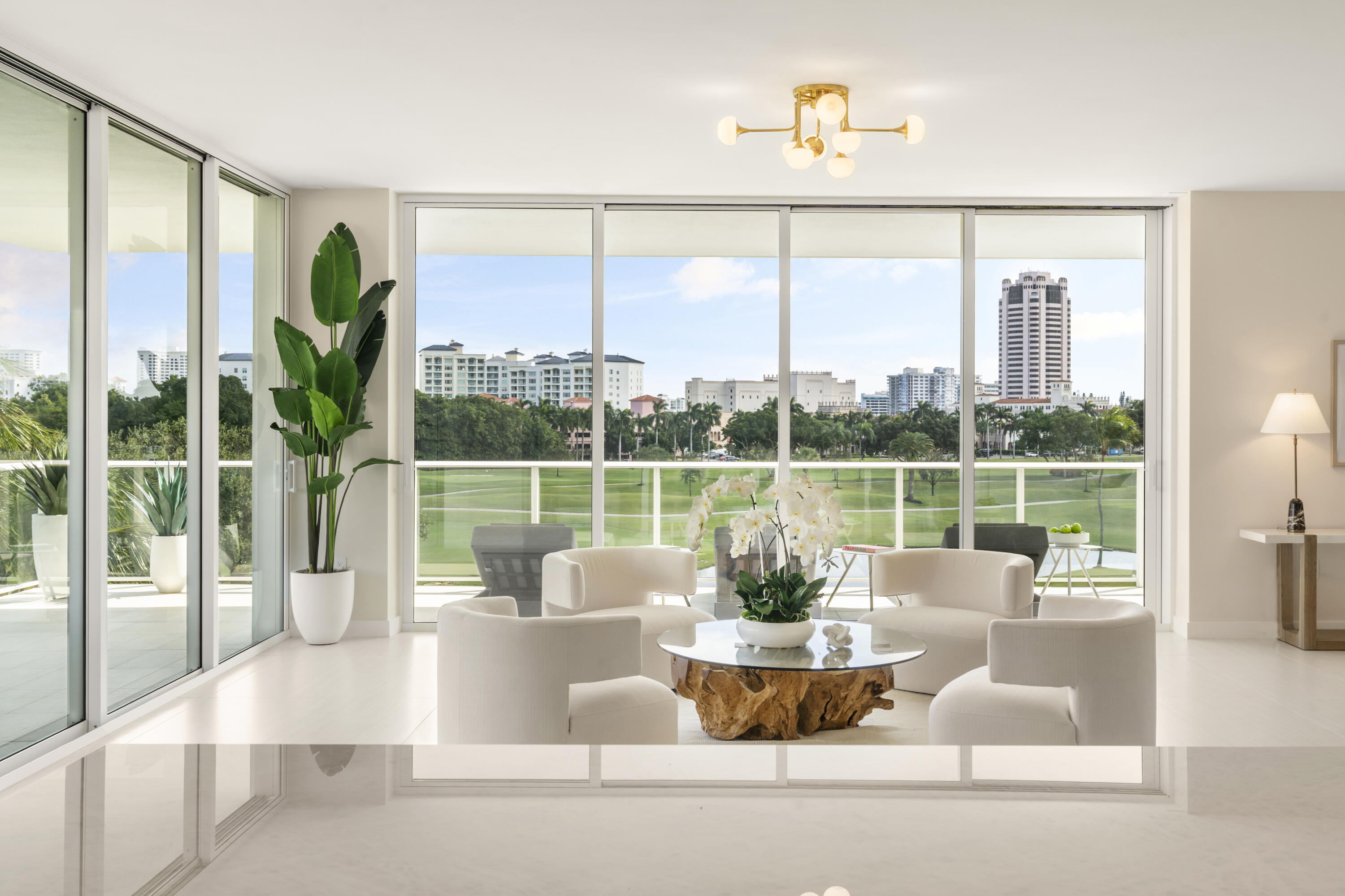 On-site sales gallery open seven days a week. Brand New Developer units available. Step into the serene sophistication of ALINA 220 with this 3rd-floor, 3-bedroom, 3.5-bath residence spanning 4,300 SF of refined interior living and over sized wraparound terraces. Enjoy peaceful mornings with coffee as the sun rises over the golf course and evenings surrounded by soft breezes and panoramic views to the east and north. Expansive floor-to-ceiling glass fills the home with natural light, seamlessly blending indoor and outdoor living. Elegant finishes, a chef's kitchen with Gaggenau appliances, and generous entertaining spaces create the perfect balance of comfort and style. Experience the elevated ALINA lifestyle—sophisticated, tranquil, and effortlessly Boca Raton.