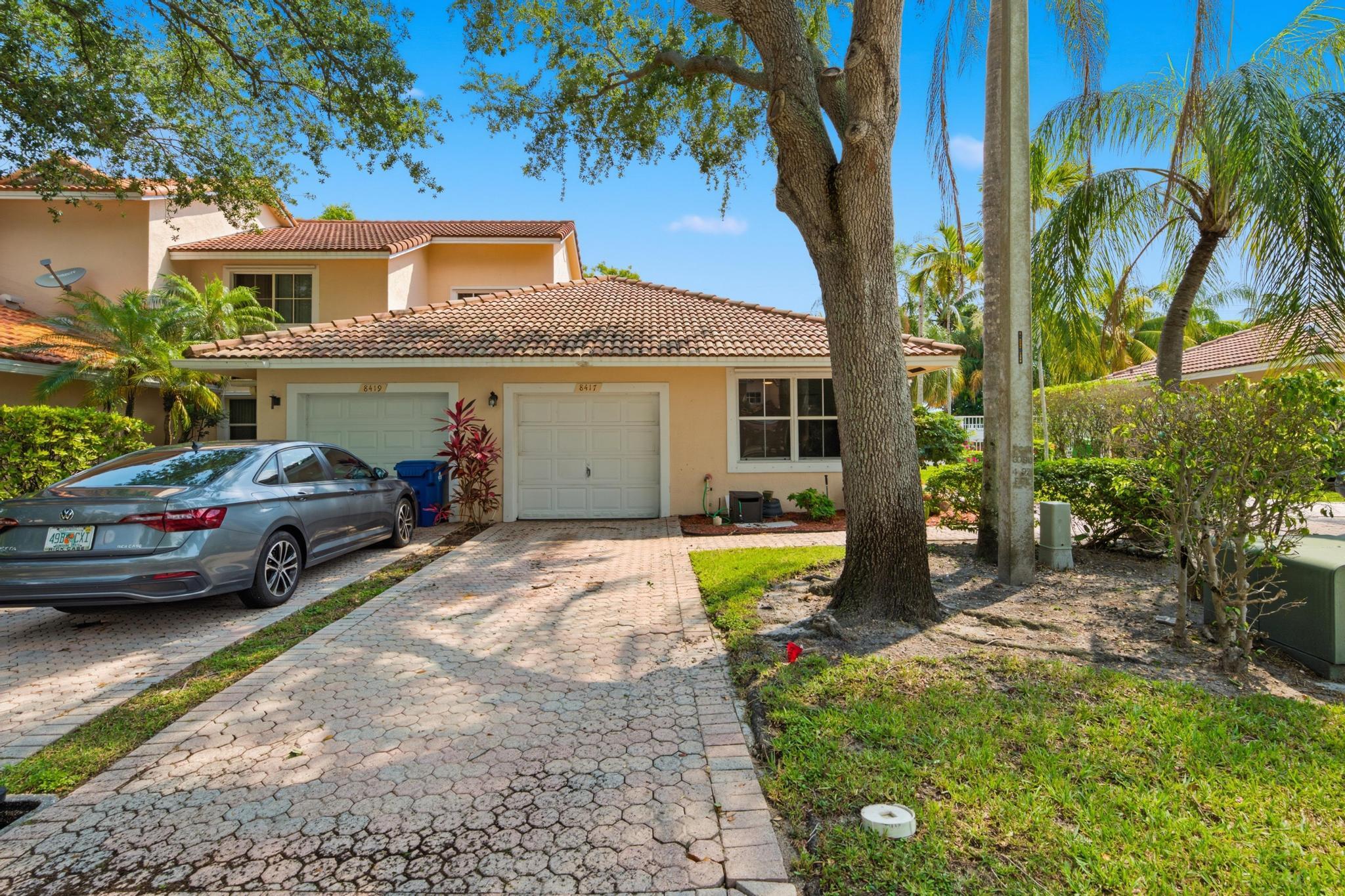 Welcome Home! to your 1-Story, 3-Bedroom, 2-Bath oasis in Sunrise's coveted Spring Tree community. Park with ease in your 1-Car Garage, with space for guests in your private driveway. Enter the No-Fuss pool, footsteps from your front door. And relax in your privacy-fenced backyard. Conveniently located minutes from Sawgrass Mills, the Amerant Bank Arena, and major highways, this home balances lifestyle and location. Come View Your New Home! Open House Saturday 11am-1pm