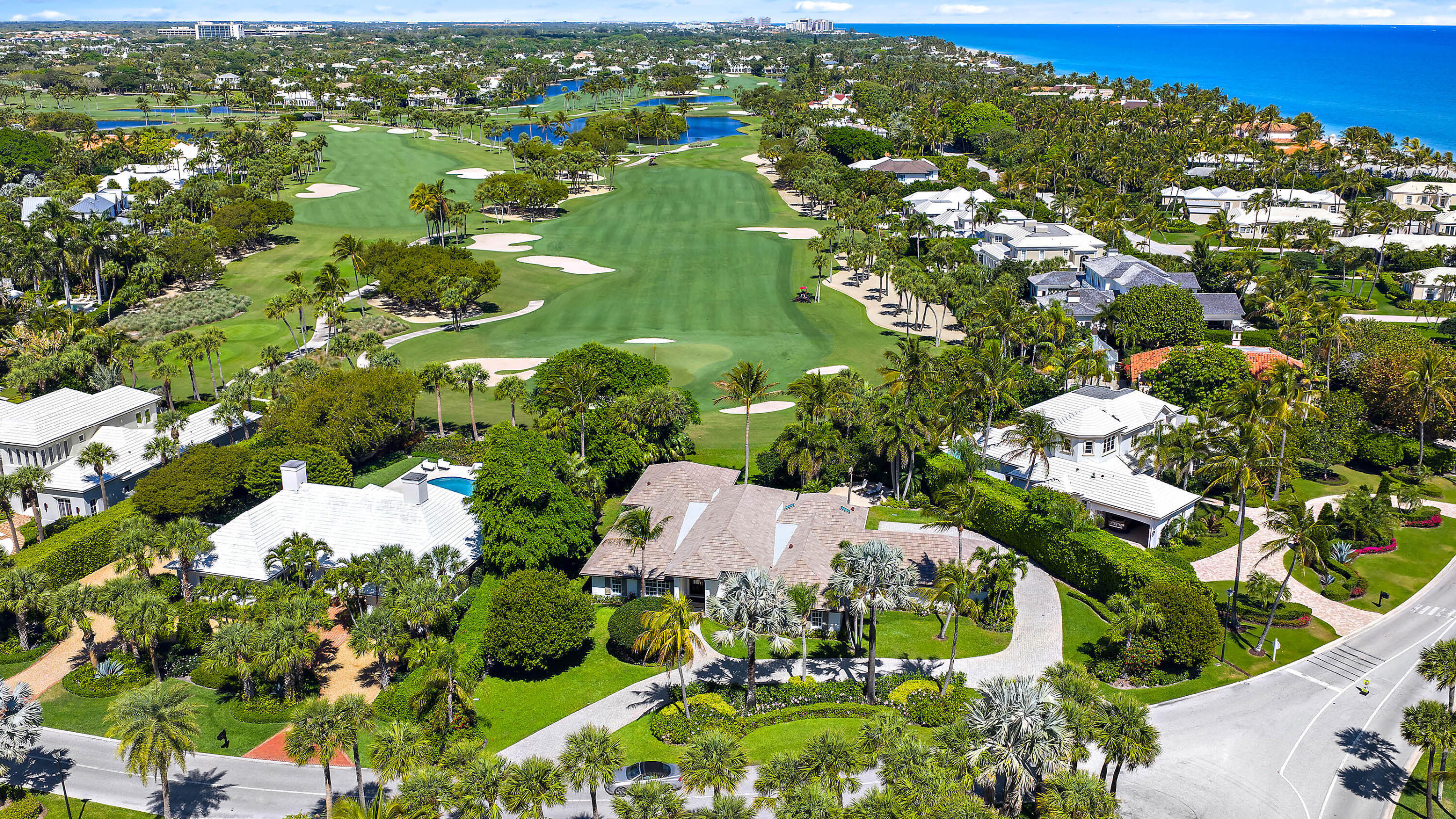 Ideally positioned along the 15th green and just across the street from the Beach Club, this beautifully renovated golf course home offers timeless design and exceptional convenience. Recently updated inside and out, the residence features a new roof, all-new finishes, and updated systems and appliances throughout. Offering 5 bedrooms, 5 baths, and 4,081 square feet under air, the home is filled with natural light and showcases tranquil fairway views through expansive windows.  The thoughtful layout includes a spacious primary suite, private study, and multiple comfortable living areas designed for both everyday living and entertaining. Set on approximately ½ acre, the property also includes plans for a new pool scheduled for completion in June 2026.  Offered fully furnished with all brand-new furnishings, this move-in-ready residence presents an exceptional opportunity to immediately enjoy the classic Lost Tree lifestyle.