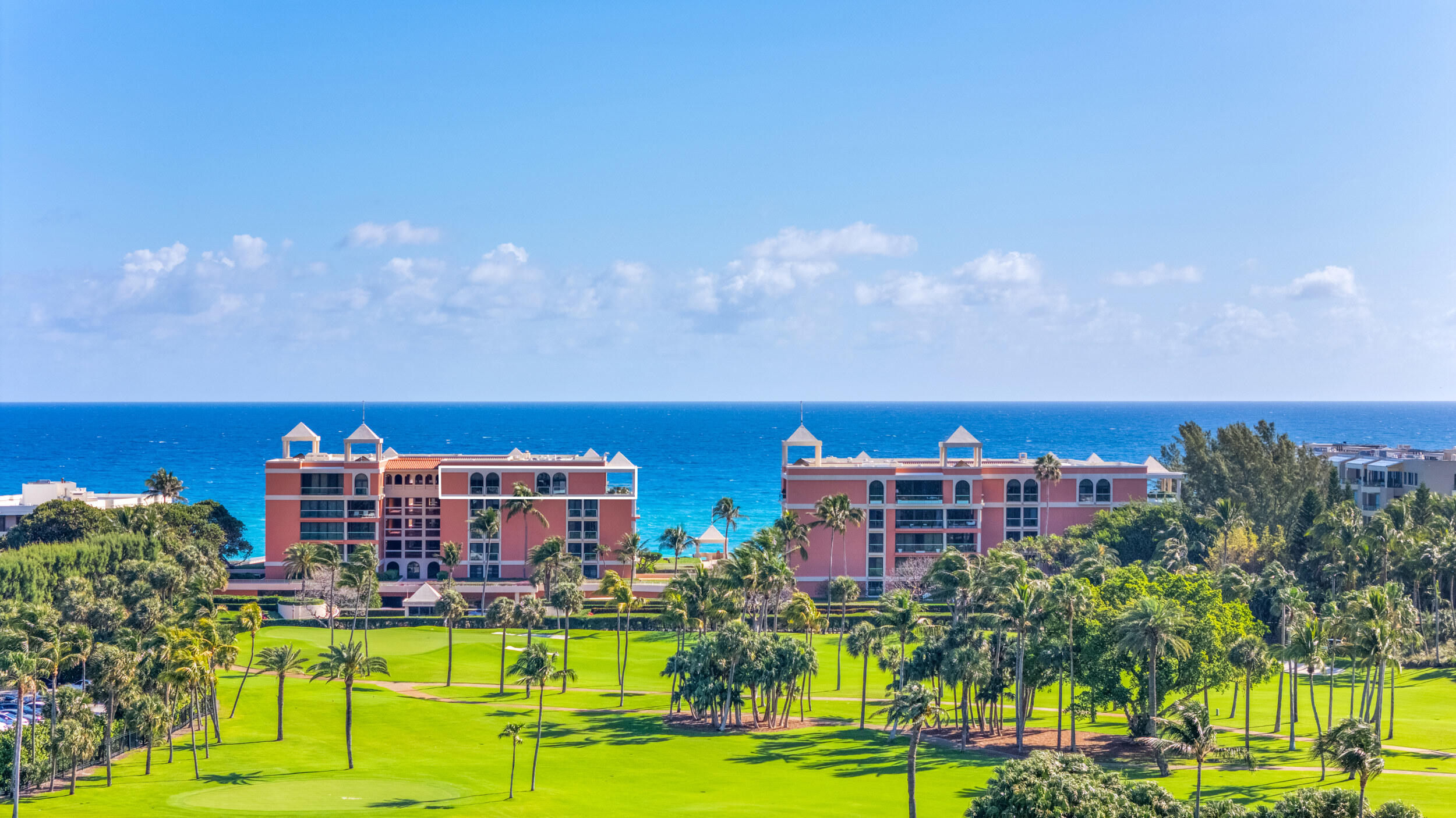 This rare P.B. penthouse located on the famed Breakers Palm Beach Resort property with coveted East, South & West views overlooks the Atlantic ocean, cityscape and golf course. This 3-bed, 3-bath PH is one of only 4 PHs with high ceilings & floor-to-ceiling windows that fill the home with natural light, opening onto a huge, private covered terrace. The building is full service with full security and Breakers amenities. Enjoy a private pool, private cabana (deeded to PH4) and newly renovated gym/pilates studio. Located in the heart of Palm Beach directly on a private beach, the unit is close to shopping, restaurants, golf, tennis, pickleball, biking & marinas. This is your chance to own one of the rarest penthouses on Palm Beach. and The Breakers golf course.
This residence includes a coveted poolside cabana and access to top-tier amenities: an updated fitness center with Pilates studio, oceanfront pool, direct beach access, and all the privileges of The Breakers Hotel.
