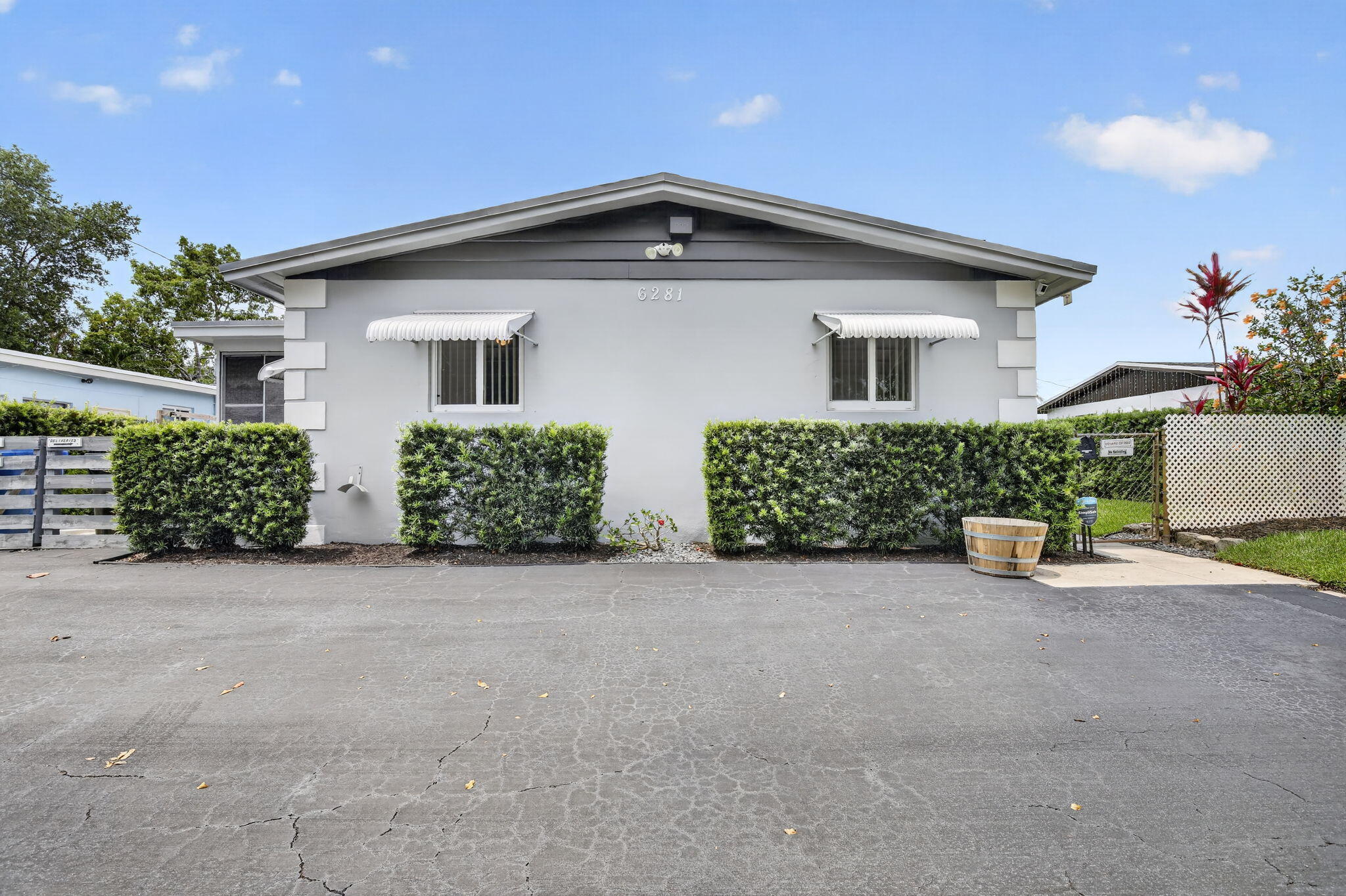 Beautifully maintained duplex. Each a 2/1. Great investment opportunity with little to no work or updating required. Impact windows (except sliding doors). Sprinkler system, Fenced yard with two sheds, New underground plumbing (Nov 2025), Septic drainfield redone (July 2021). A/C Units are 2 years and 21 years old. 2 new electrical boxes (March 2025). Steel impact front doors (2024). Water heaters are 1 year and 5 years old.  Washer and dryer in each unit. Current termite warranty. This one is a jewel!