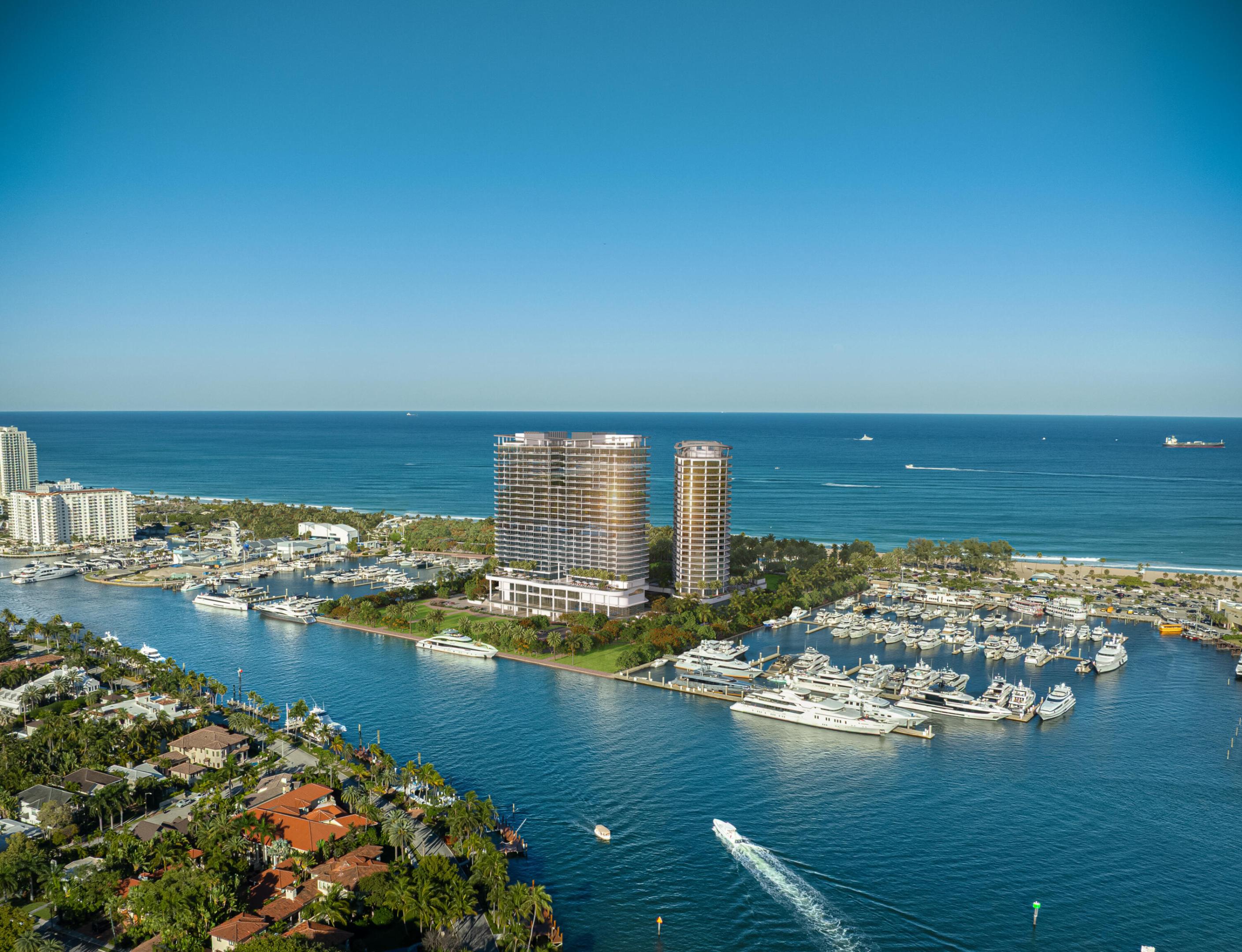 The St Regis Resort & Residences Bahia Mar defines the standard and creates a legacy like no other. Welcome to a private waterfront retreat set between ocean and bay, shaped by the natural beauty, inspired by intention, and elevated by world renowned service of St Regis. Surrounded by water in every direction, life here unfolds with grace. A pristine beach, deepwater marina slips, an exclusive full service St Regis Beach Club, elevated culinary experiences, and restorative spa indulgences make each day blend relaxed sophistication with comfort of home. This iconic property will offer 79 Resort Residences in the St Regis hotel tower, and an adjacent private residence tower with 80 homes each. Truly an intimate ownership opportunity nestled amongst premier shopping and dining.