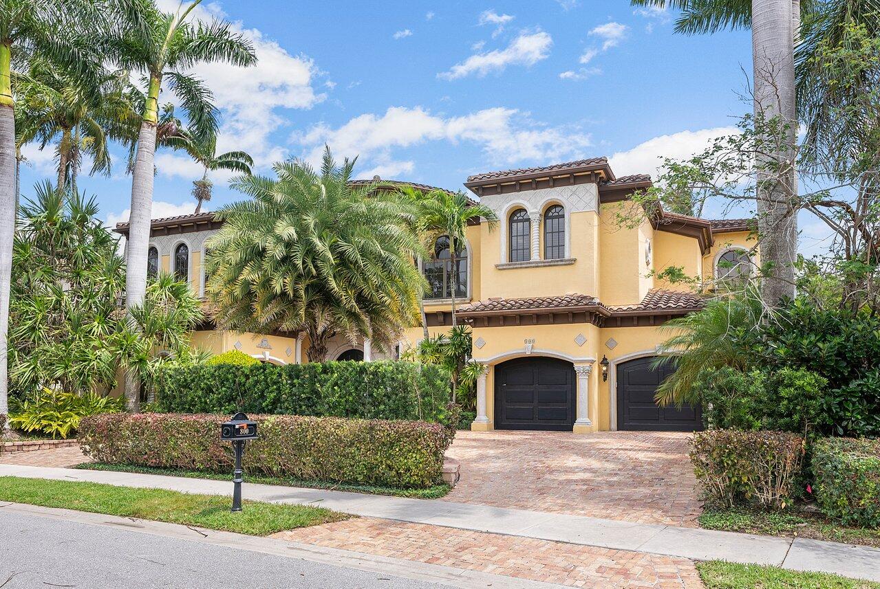 111 Feet of waterfront with private dock & intracoastal access make this exquisite estate a magnificent yachtsman's choice. Custom built for the builder himself, this nearly 8,000 SF home exhibits quality and thoughtful, transitional design. Jerusalem flooring and a bright, dramatic open floor plan. Newly updated, dramatic primary suite and bath opening onto your private patio overlooking the canal. 
Spacious, gourmet kitchen, climate controlled wine room, a bar for entertaining, and a newly redecorated family room. Impact glass, an infinity pool, generator, electric car charging in the 3 car garage.  This stunning home invites outdoor entertaining with its large exterior living room, summer kitchen, & magnificent water views. The absolute BEST of Palm Beach.