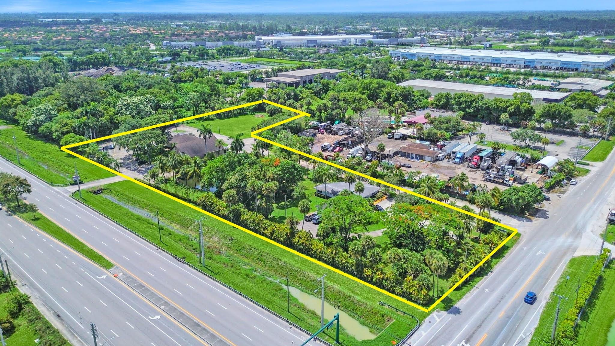 This 4.28 acre property is currently being used for a religious institution (3 buildings at present). It sits on a hard corner with 650 feet of frontage facing Belvedere Road, and two turnpike locations in a one mile radius. Located on the corner of Belvedere road and Pike road, it is minutes from the Palm Beach International airport and downtown West Palm Beach. The current land use is religious (institutional) and zoned RM (RM equates to the current MF - Multiple Family Zoning District). The FLU (Future Land Use) designation and highest and best use is INDST (Industrial). With the current land use, Multi-Family homes could be developed on the property with necessary approvals.