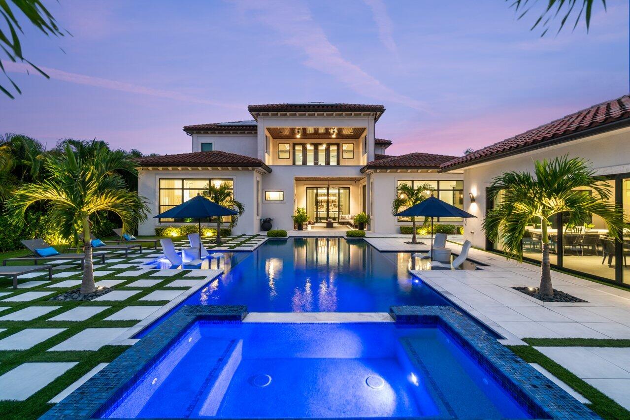 CROWN JEWEL OF THE OAKS AT BOCA RATON! DESIGNER FURNISHED & FULLY EQUIPPED BARELY LIVED IN PROPERTY WITH A 600 SQ.FT. GUEST HOUSE/CASITA. This absolutely stunning 2 story transitional estate is located on a large corner lot - 0.35 acres. Custom-built main house features 6 bedrooms, 7 full baths, 1 half bath, office, 8-seat movie theater, wine cellar, a spacious loft and a covered balcony overlooking the pool. Guest house is 600 sq. ft. and is set up as a casita with a professional kitchen and a dining room/entertainment area. This impressive home has been designer-furnished throughout. No expense is spared, this property features a generator, private water well for irrigation of the landscape, solar system, Savant Pro technology system and security cameras (smart home). Outdoor oasis features a spacious patio, resort style pool, outdoor shower, mature landscaping and top-end artificial turf. The property is surrounded by lush landscaping/tall hedge and offers complete privacy! This property was lightly used as a vacation home and shows as new.

This property is offered FULLY FURNISHED AND TURN-KEY with the exception of a few personal items. 

The Oaks at Boca Raton is gated with 24-hour security and neighborhood surveillance. The award-winning tennis facilities feature twelve meticulously-maintained tennis courts (ten Har-tru, one red-clay and one deco-turf) and offer programs for adults and kids. The newly renovated 15,000 sq. ft. Clubhouse includes an expansive Fitness Center with Pilates studio, spin-studio and aerobics room. There is also a restaurant, full service spa, resort-style pool, billiards, basketball court, and kids' areas with a game room.
