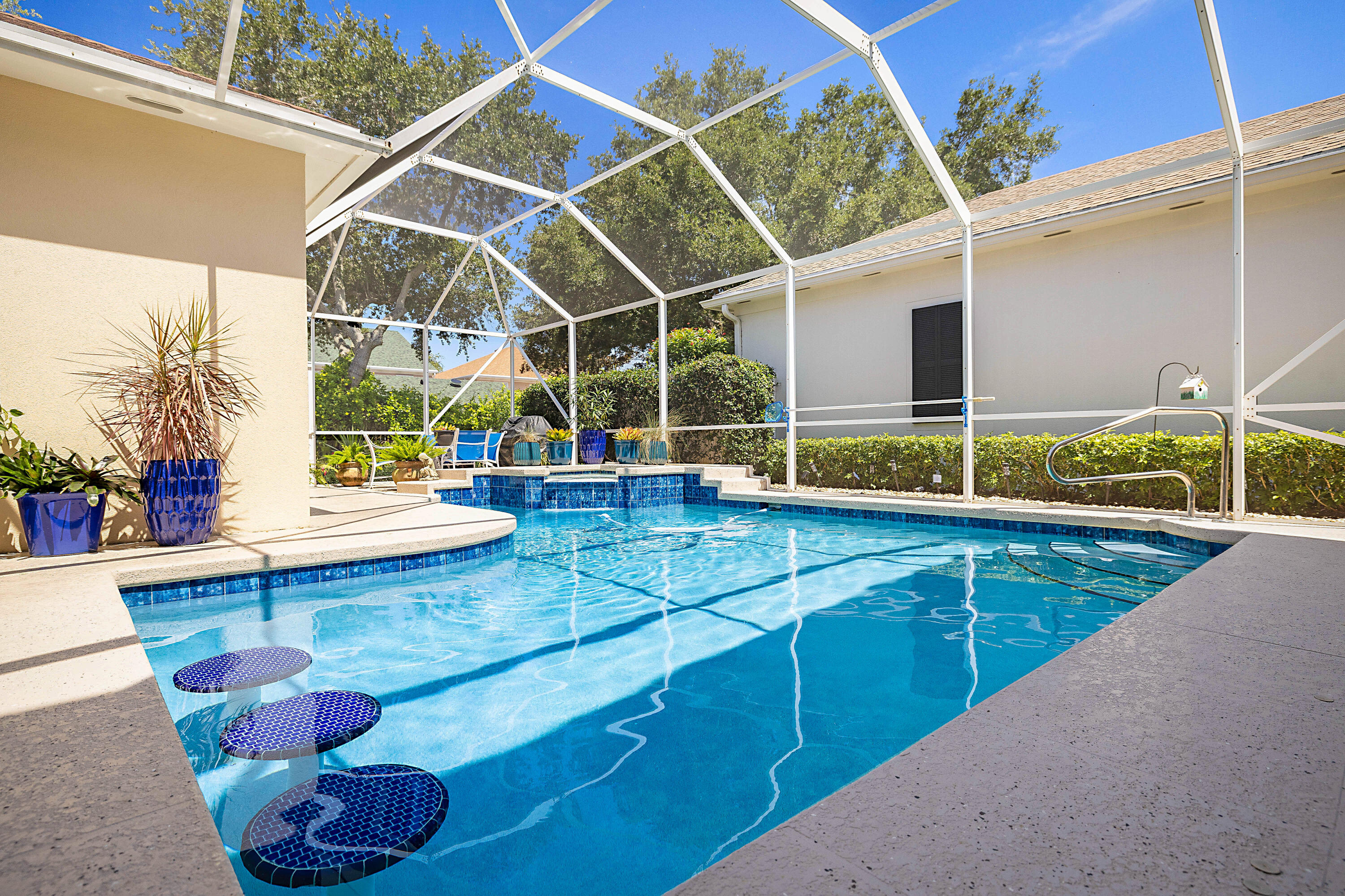 Enjoy and savor this updated 4/5 bedroom. 3 bathroom, 2 car garage custom pool home in the heart of Jupiter with 90% impact windows. This Divosta built Abacoa home is 10 minutes from everything including Jupiter's pristine dog friendly beaches and a short walk to all the ameniies in downtown Abacoa. The home has ample outdoor living space and the nearby schools are  A rated.