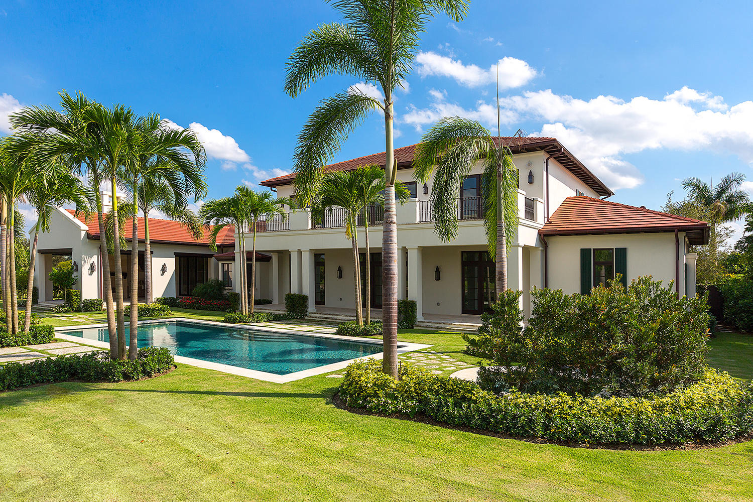 Enter the exclusive Tuscan Estate in the Cypress Island community of Palm Beach Polo and you are aware of why South Florida is an oasis of the indoor/outdoor lifestyle. Greeted by a stone facade and Monterey style balcony the home by Piper Properties and Portuondo Perotti Architects warmly invites. This new construction home has a state of the art kitchen, elevator and oversized outdoor living area with retractable screens, perfect for entertaining or everyday living. The architectural integrity can be seen in the hand crafted woodwork throughout the living room, kitchen, family room and study. Guest suite has a private bath and wet bar. Second floor bedrooms and expansive living porch offer all the view overlooking the water and 16th green of the notable Cypress Golf Course. This residence can be purchased completely​​‌​​​​‌​‌​​​‌‌​​​‌‌‌​​‌​​‌‌​​​​ furnished.