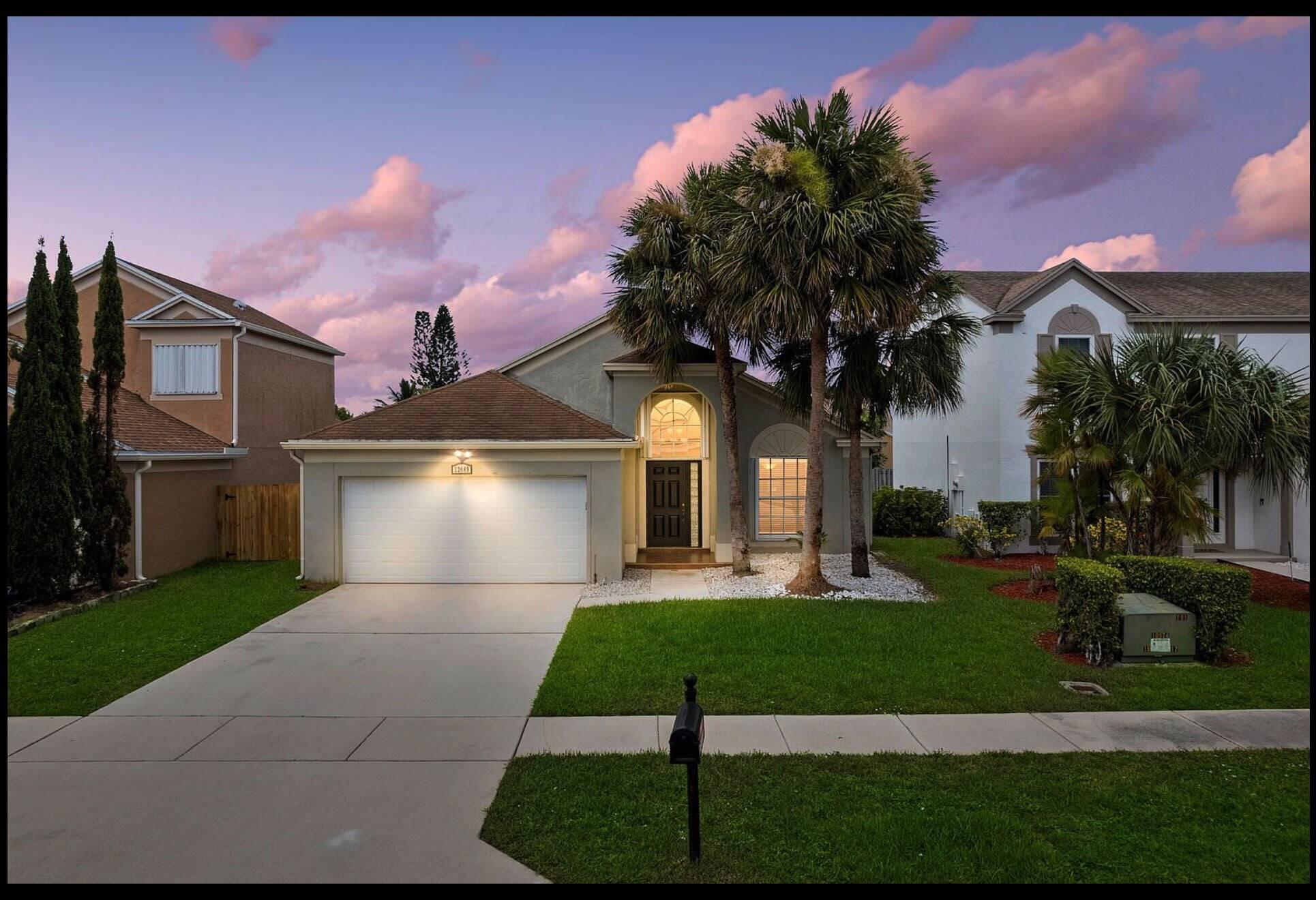 Welcome to this charming 3-bedroom, 2-bathroom single-family residence nestled in the Boca Winds community in Boca Raton, A+ schools.Low HOA 128 Usd. This home provides comfortable and convenient everyday living in a very freindly neighborhod.  New Washer and Dryer,Dishwasher. New Kitchen cabinets.New yard fence .New screen in patio.New instant hot water system.New garage door opener.  The attached 2-car garage offers practical parking and storage solutions for your vehicles and belongings. This well-proportioned layout delivers functional space for residents seeking a straightforward, maintainable home in an established community.